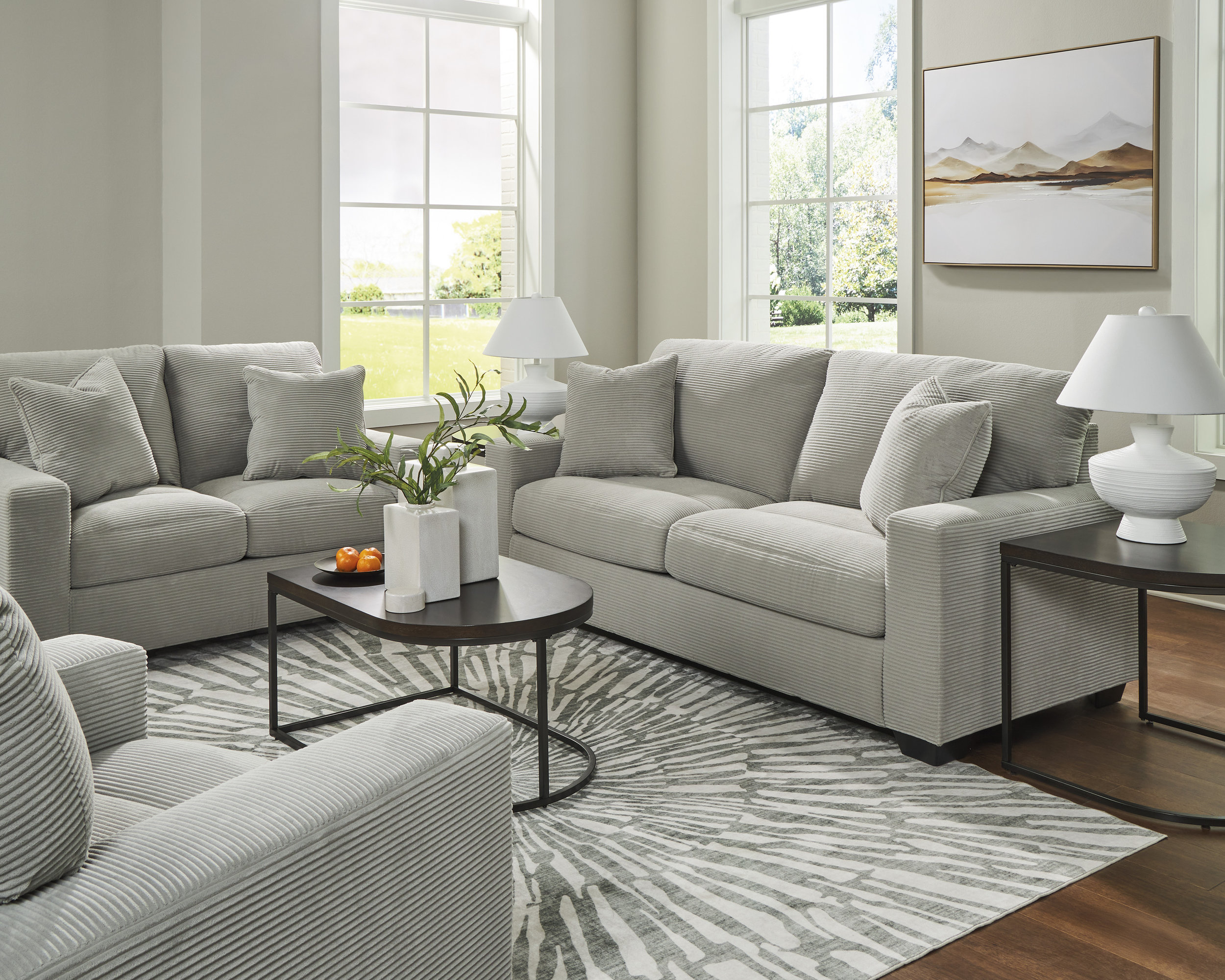 Greenbriar Polyester Living Room Set