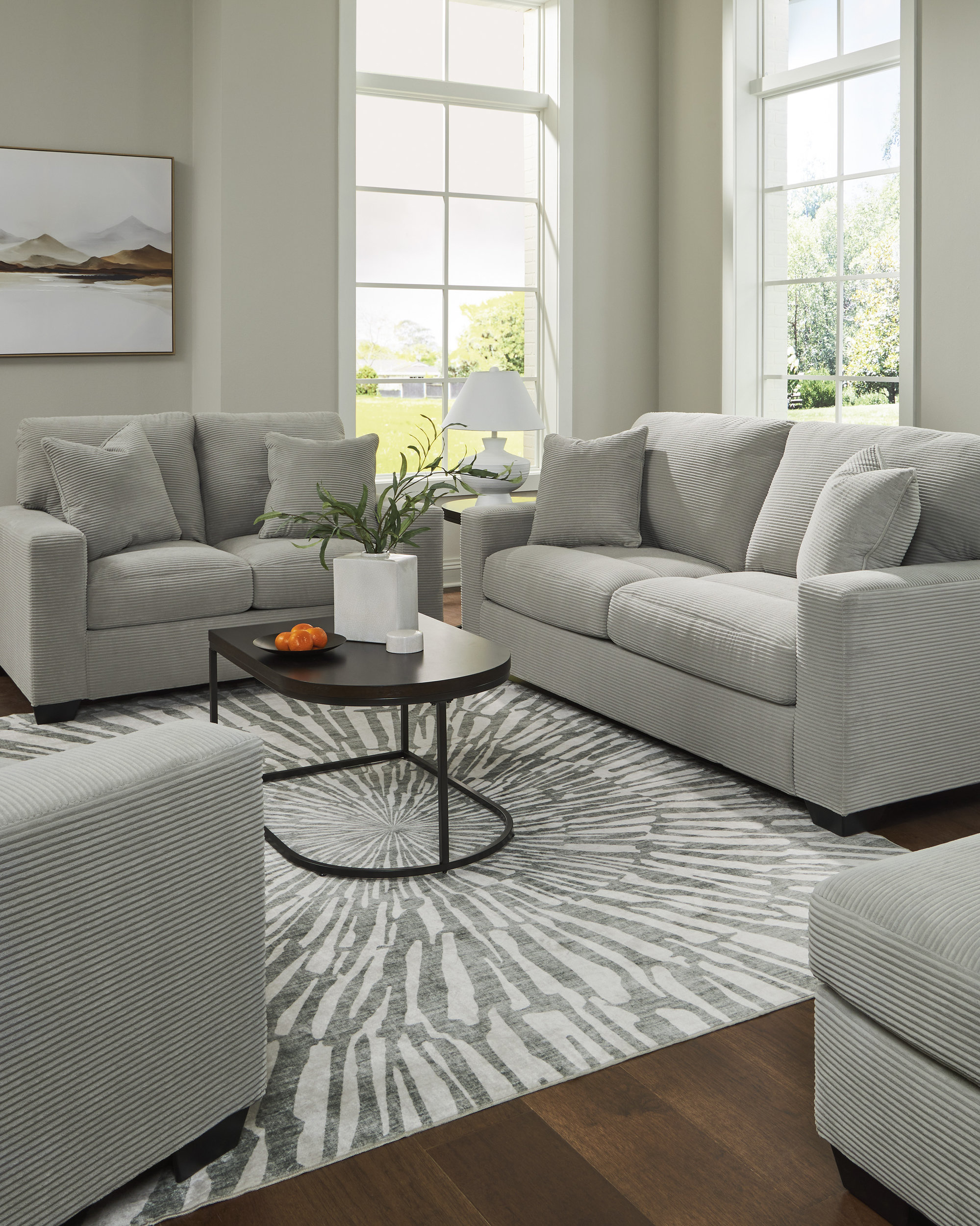 Greenbriar Polyester Living Room Set