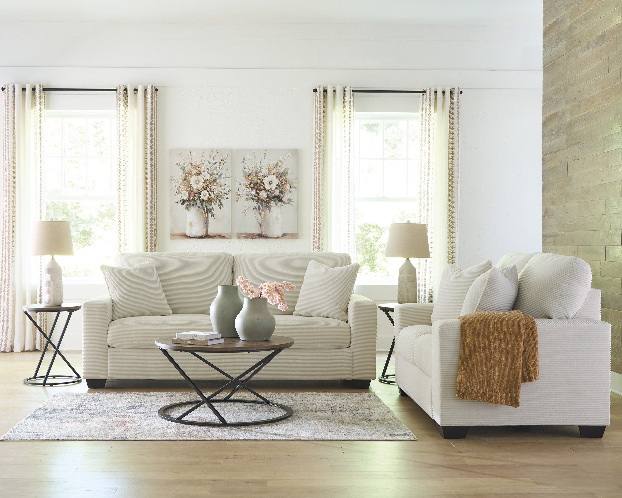 Greenbriar Polyester Living Room Set
