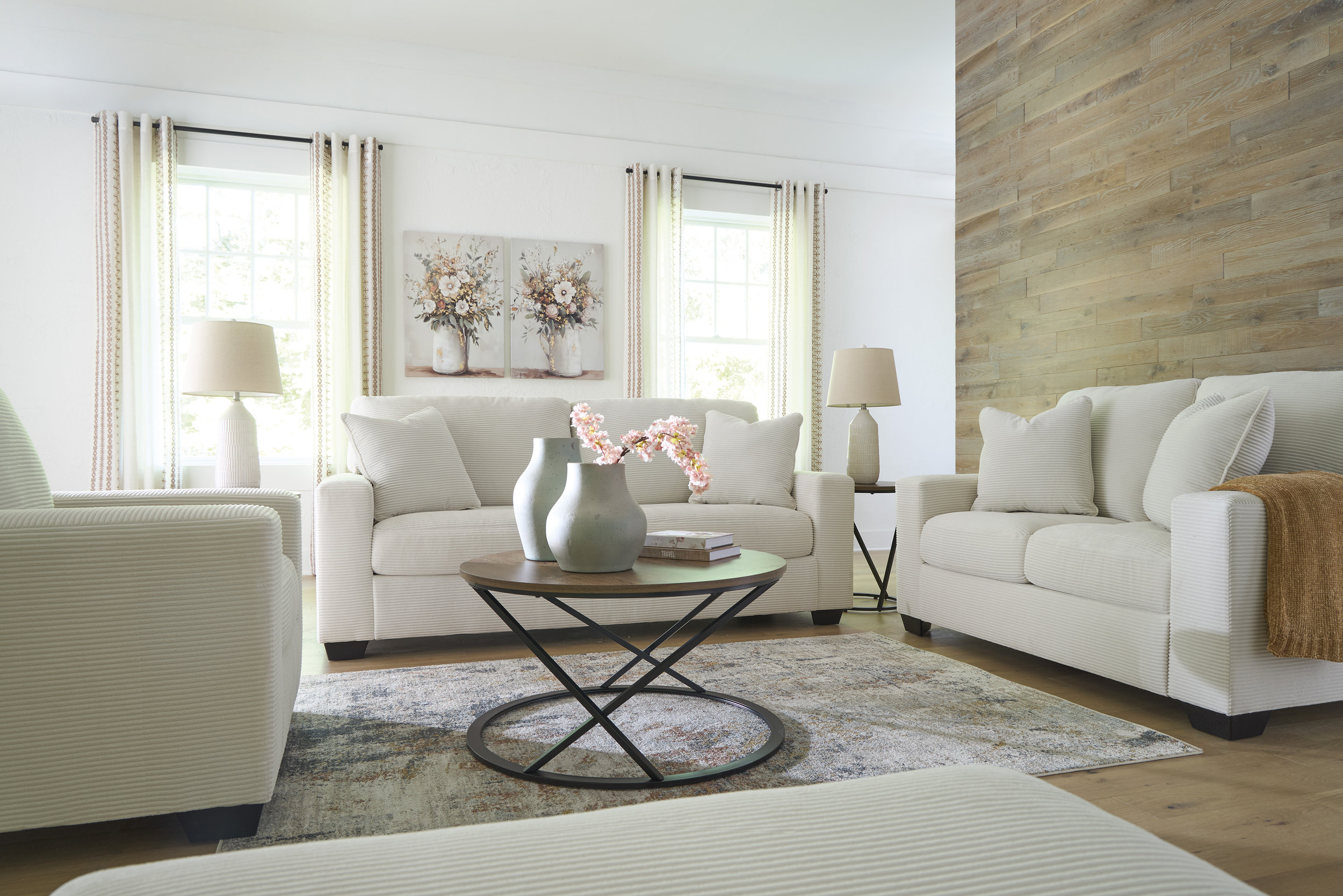Greenbriar Polyester Living Room Set