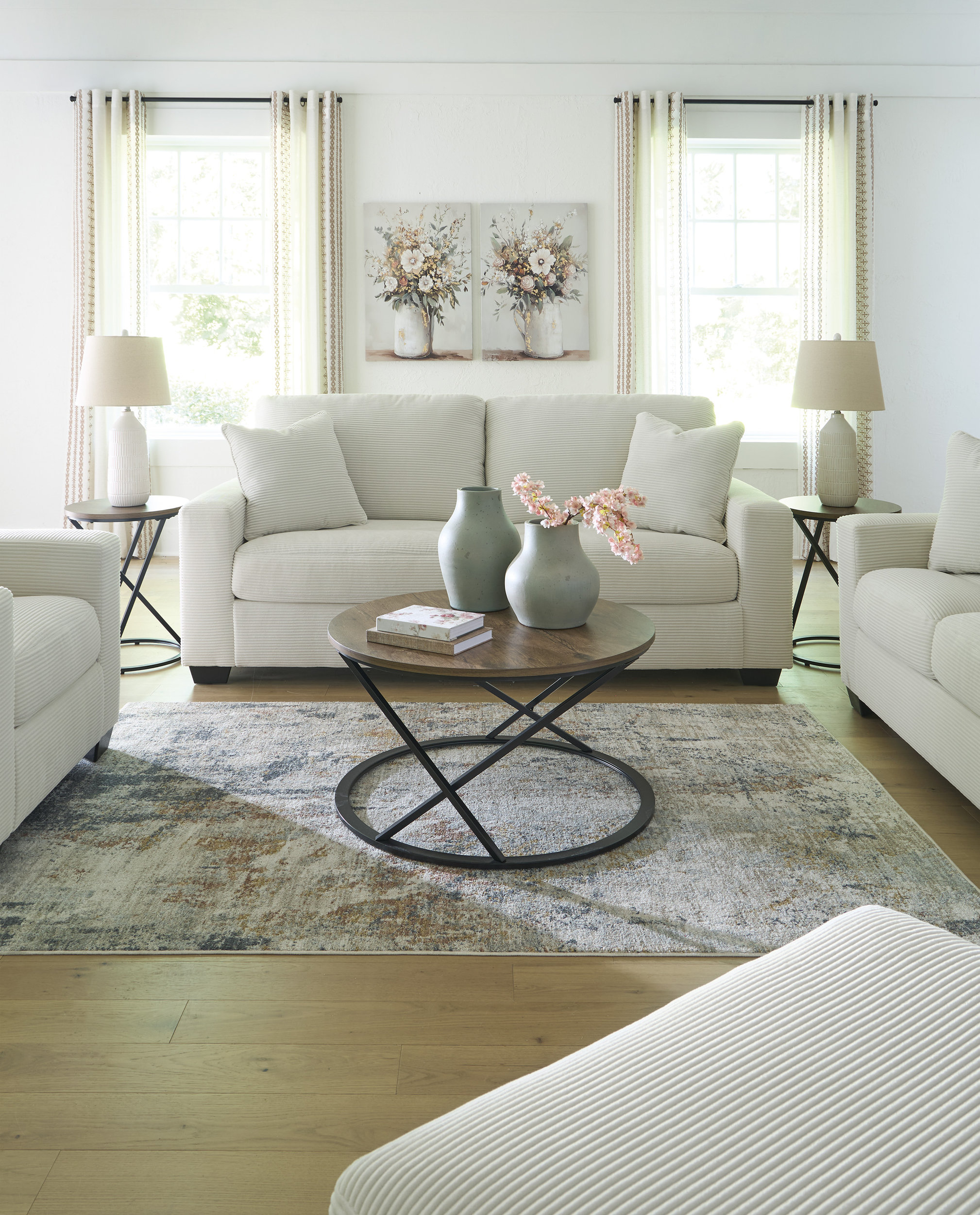 Greenbriar Polyester Living Room Set