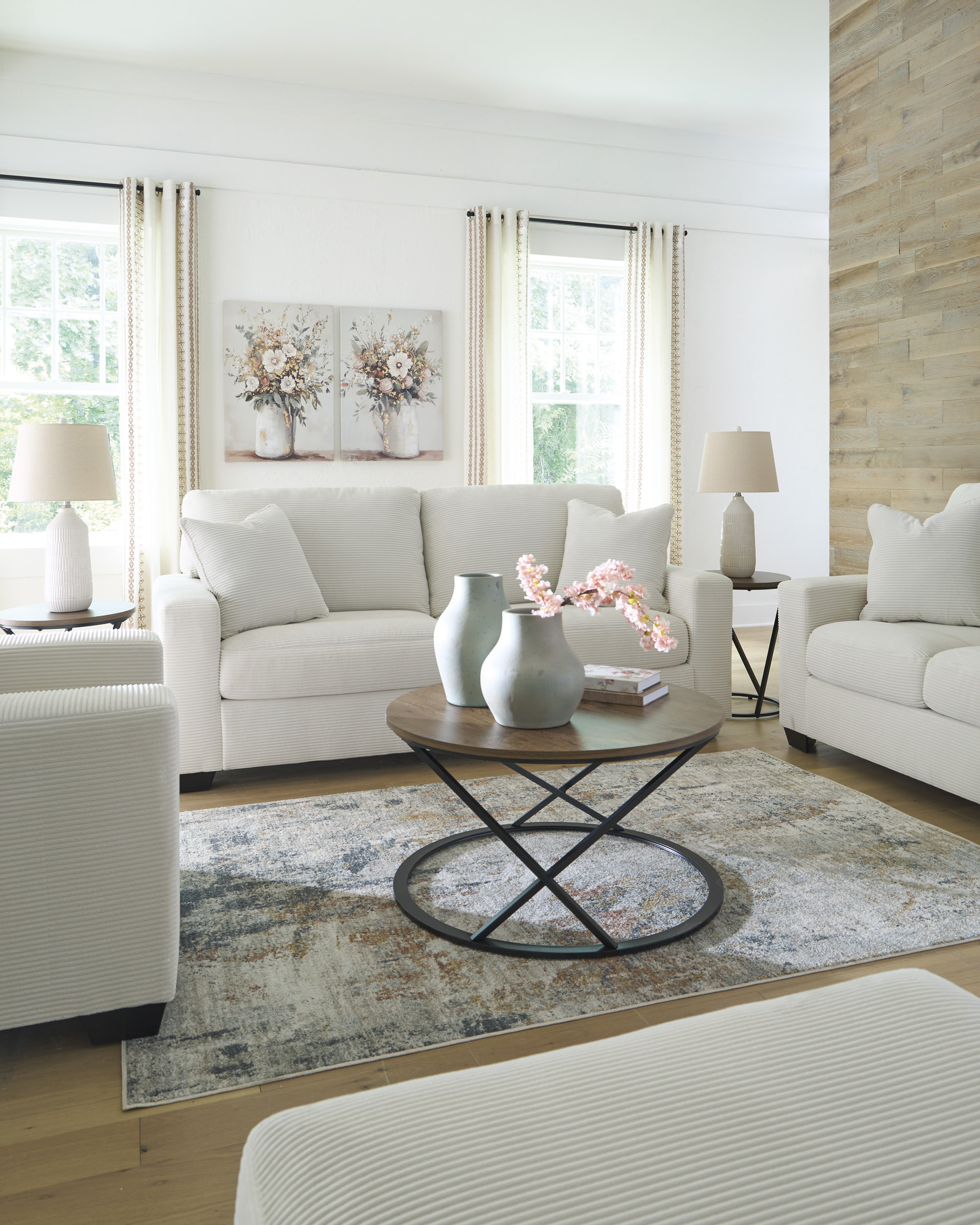 Greenbriar Polyester Living Room Set
