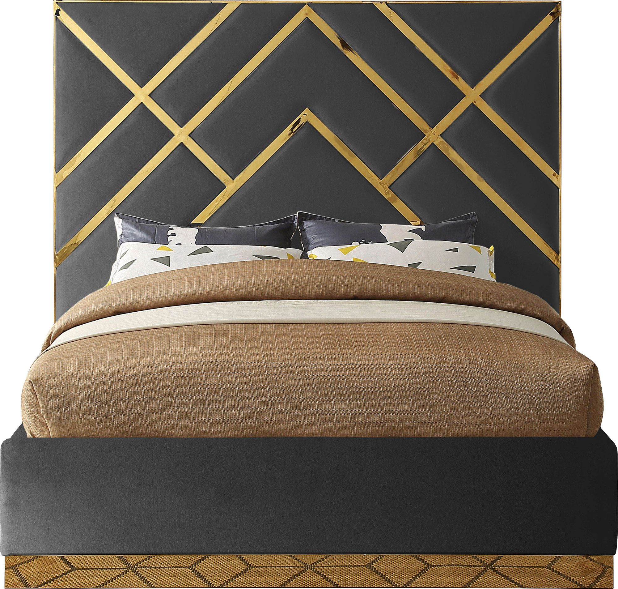 Vector Velvet Queen Size Bed