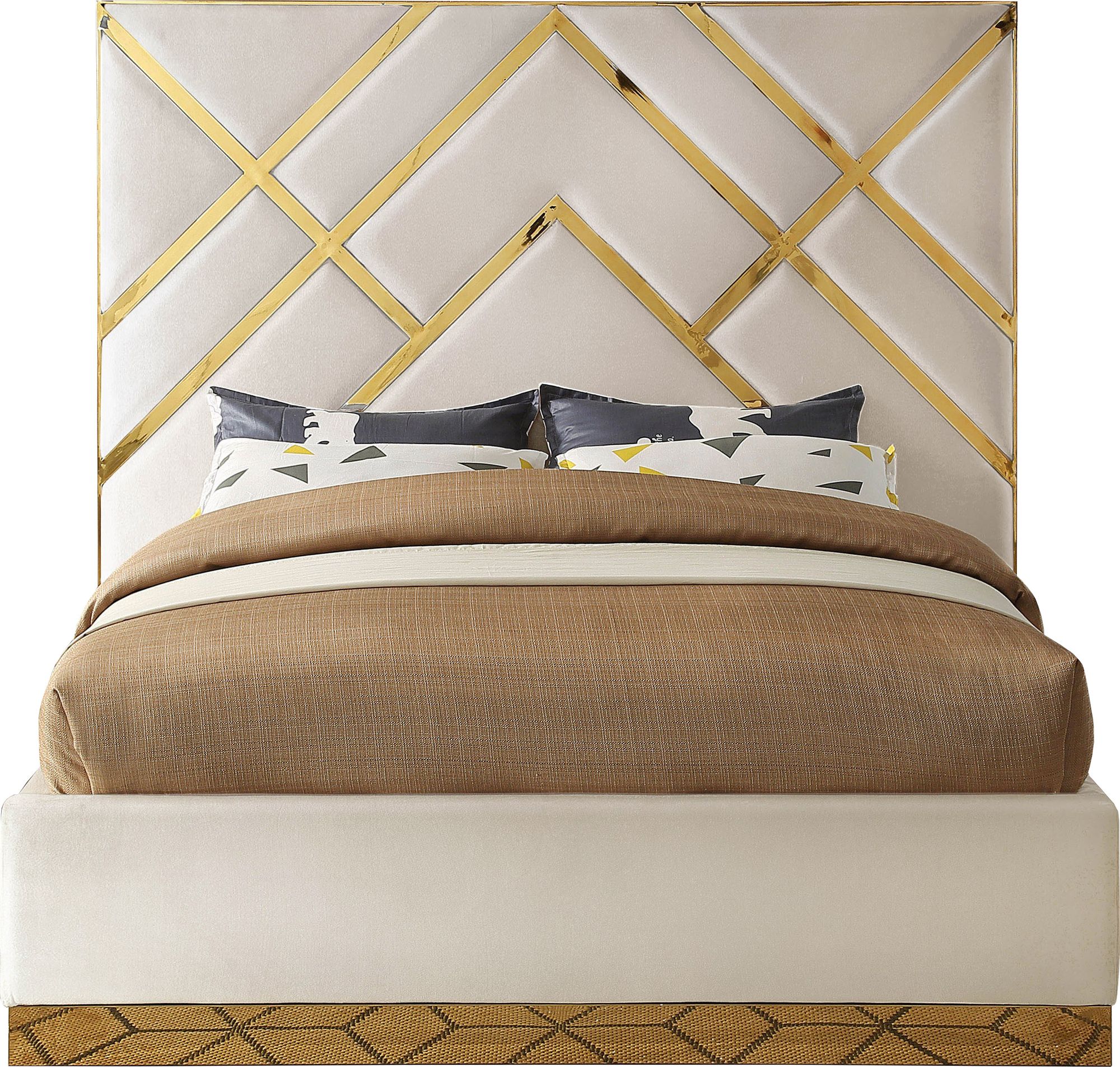 Vector Velvet Queen Size Bed