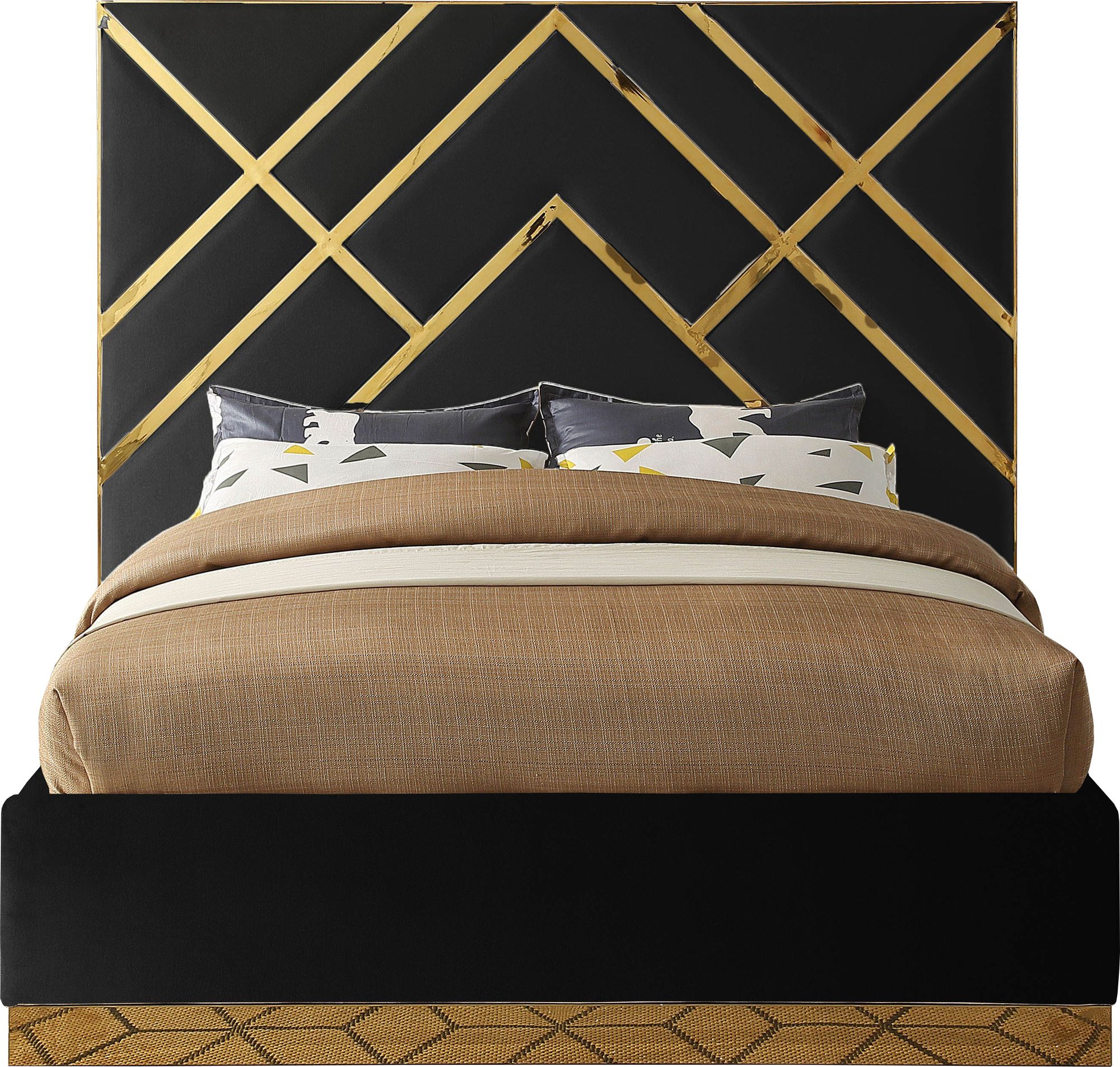 Vector Velvet Queen Size Bed