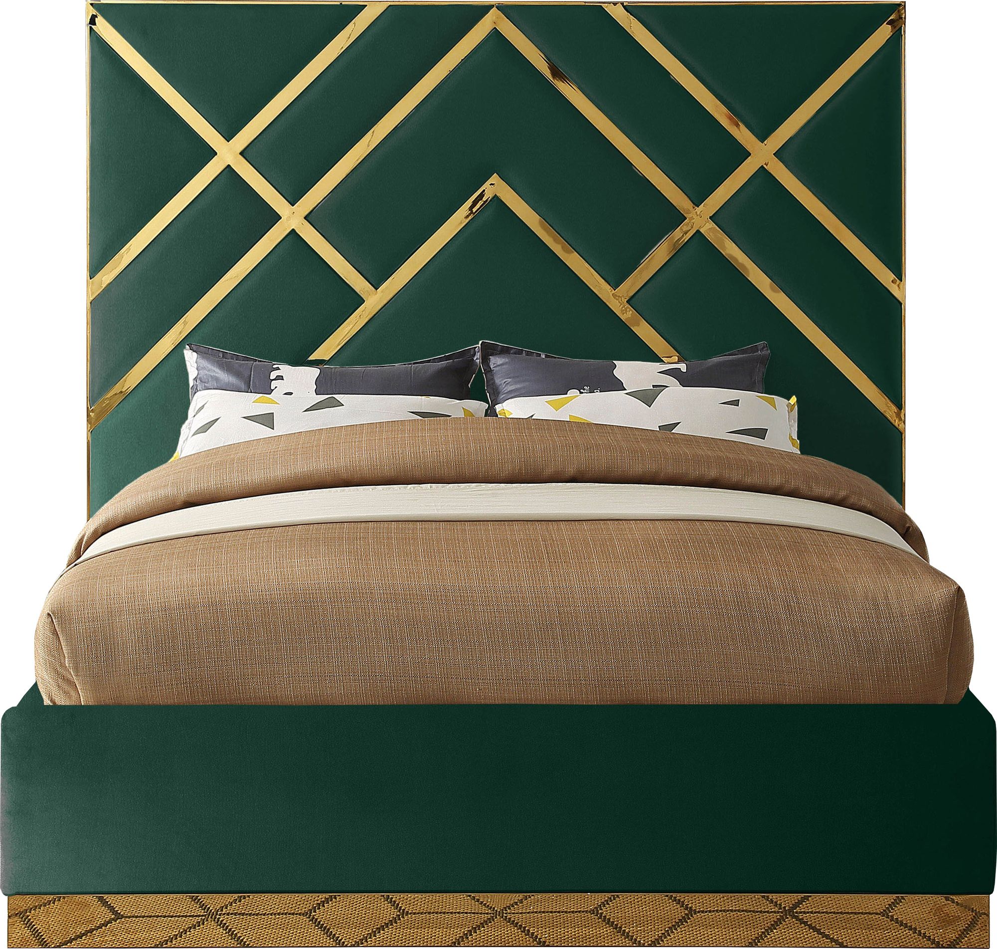 Vector Velvet Queen Size Bed