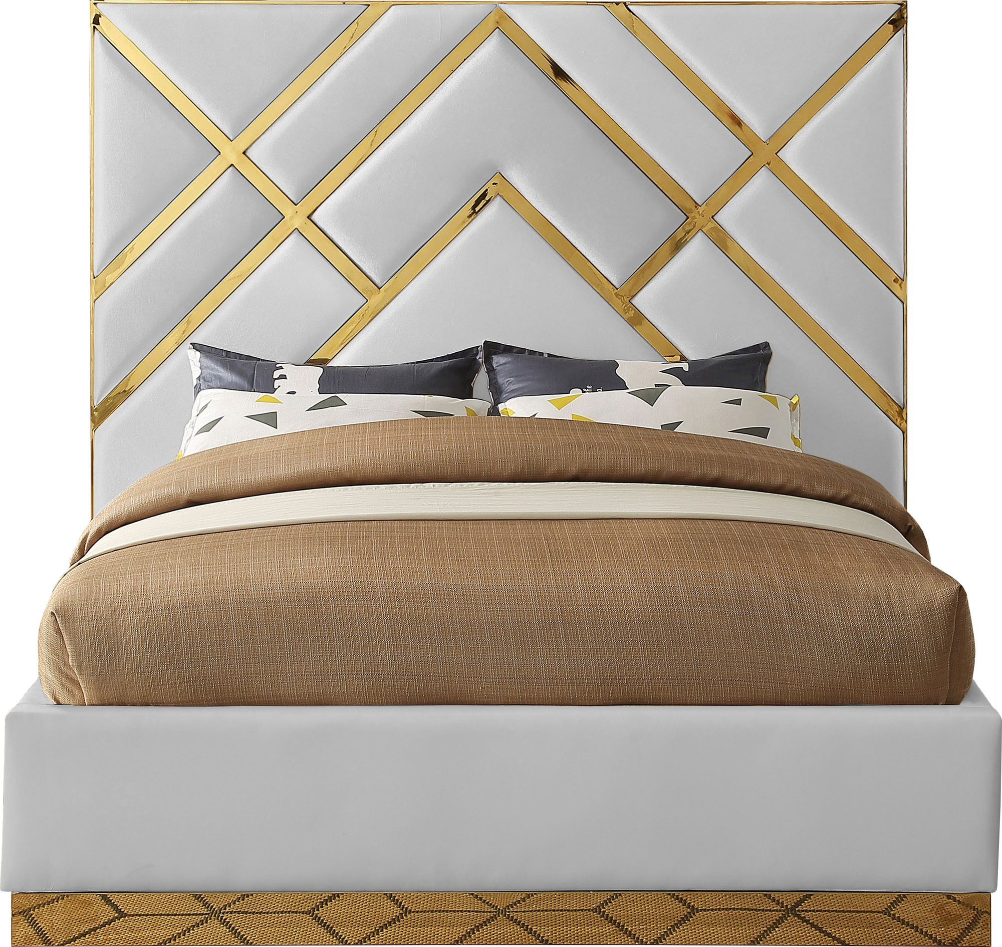 Vector Faux Leather King Size Bed