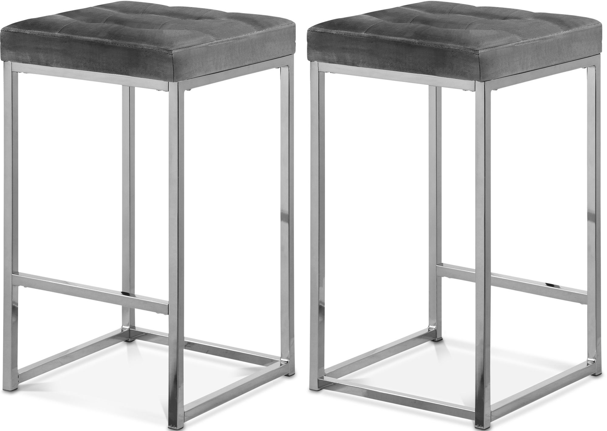 Nicola Counter Stool with Steel Base
