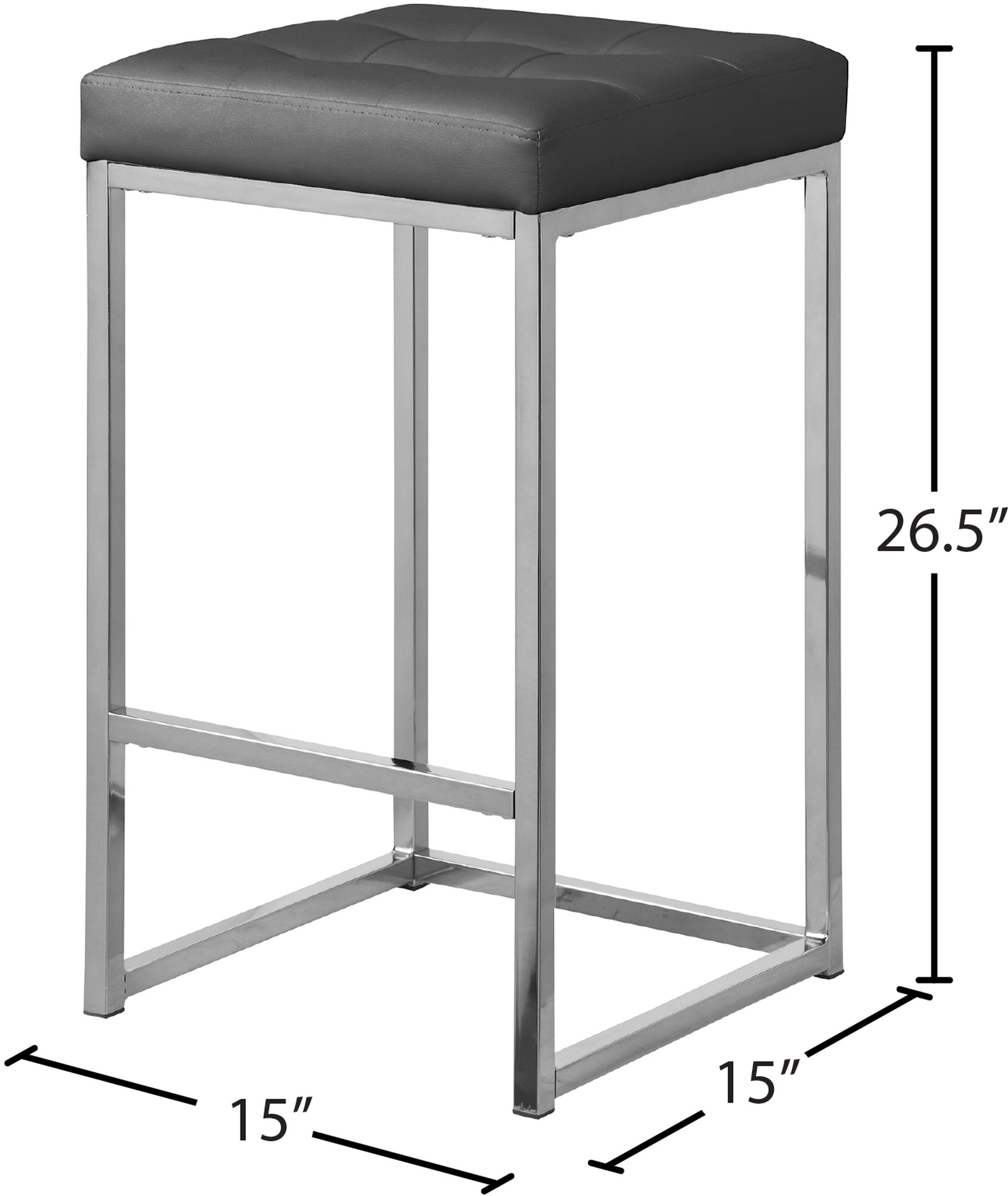 Nicola Counter Stool with Steel Base