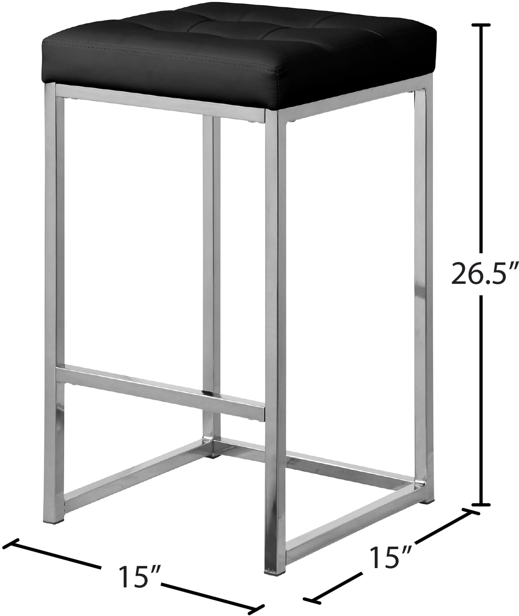 Nicola Counter Stool with Steel Base
