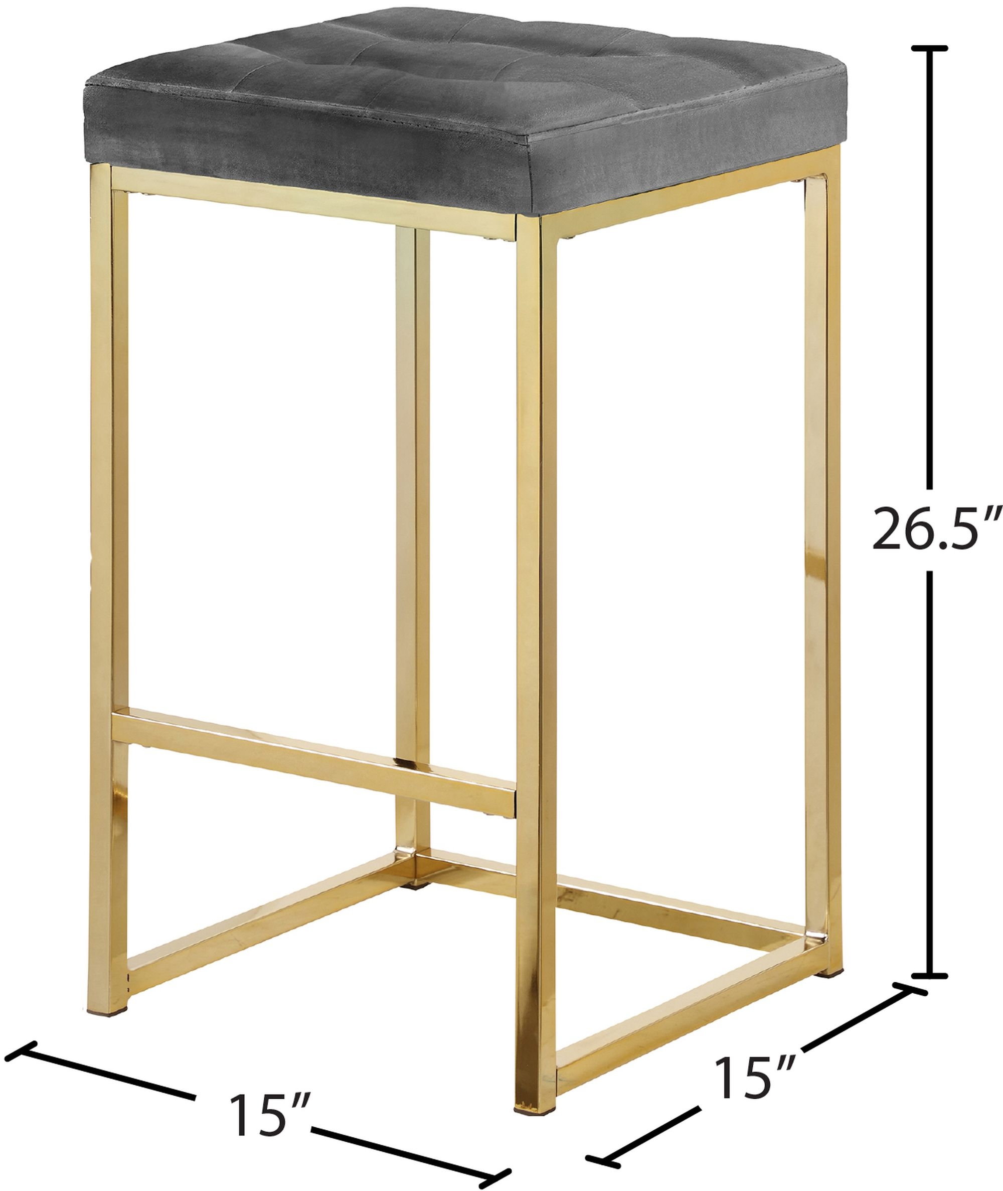 Nicola Counter Stool with Steel Base