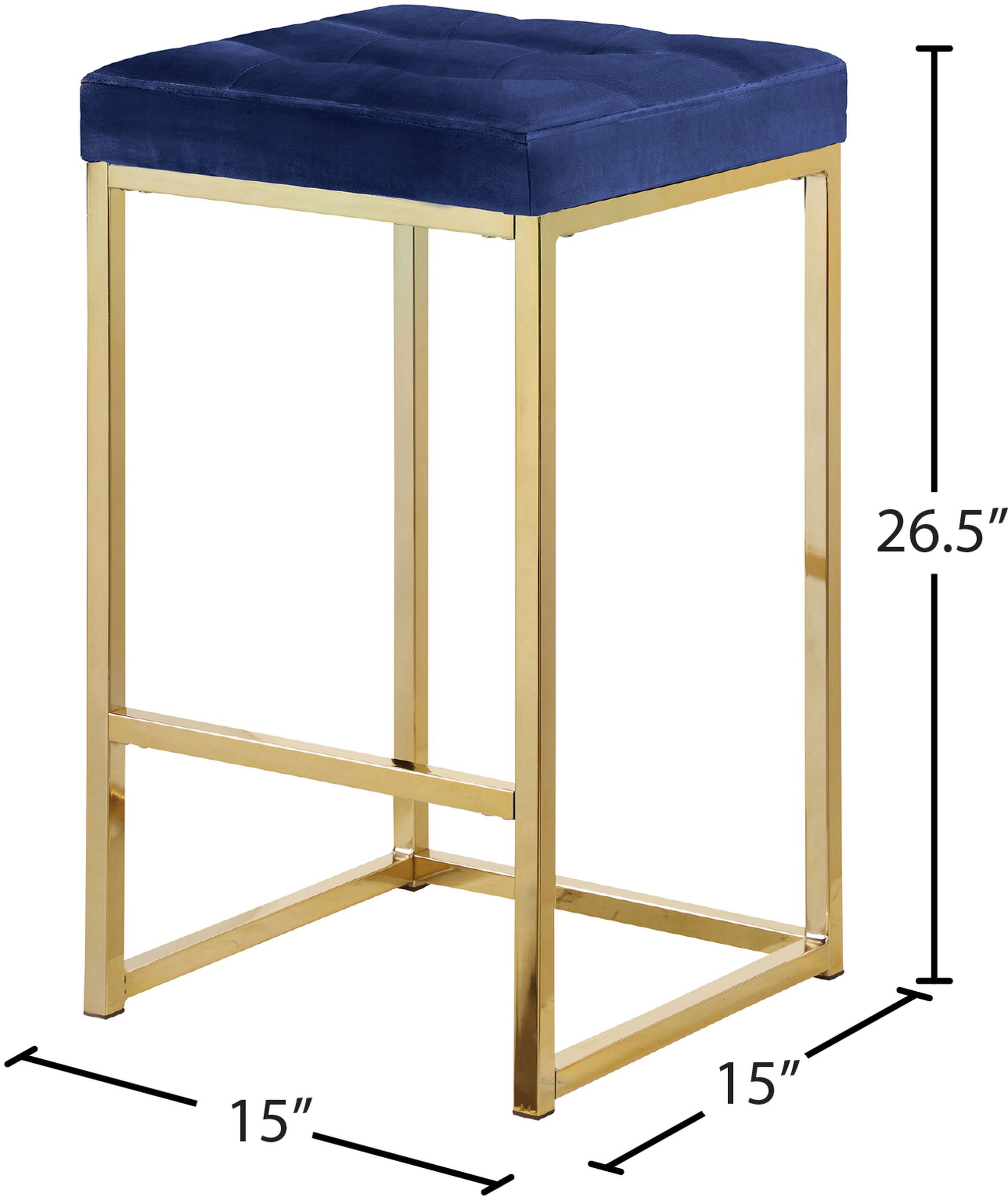 Nicola Counter Stool with Steel Base