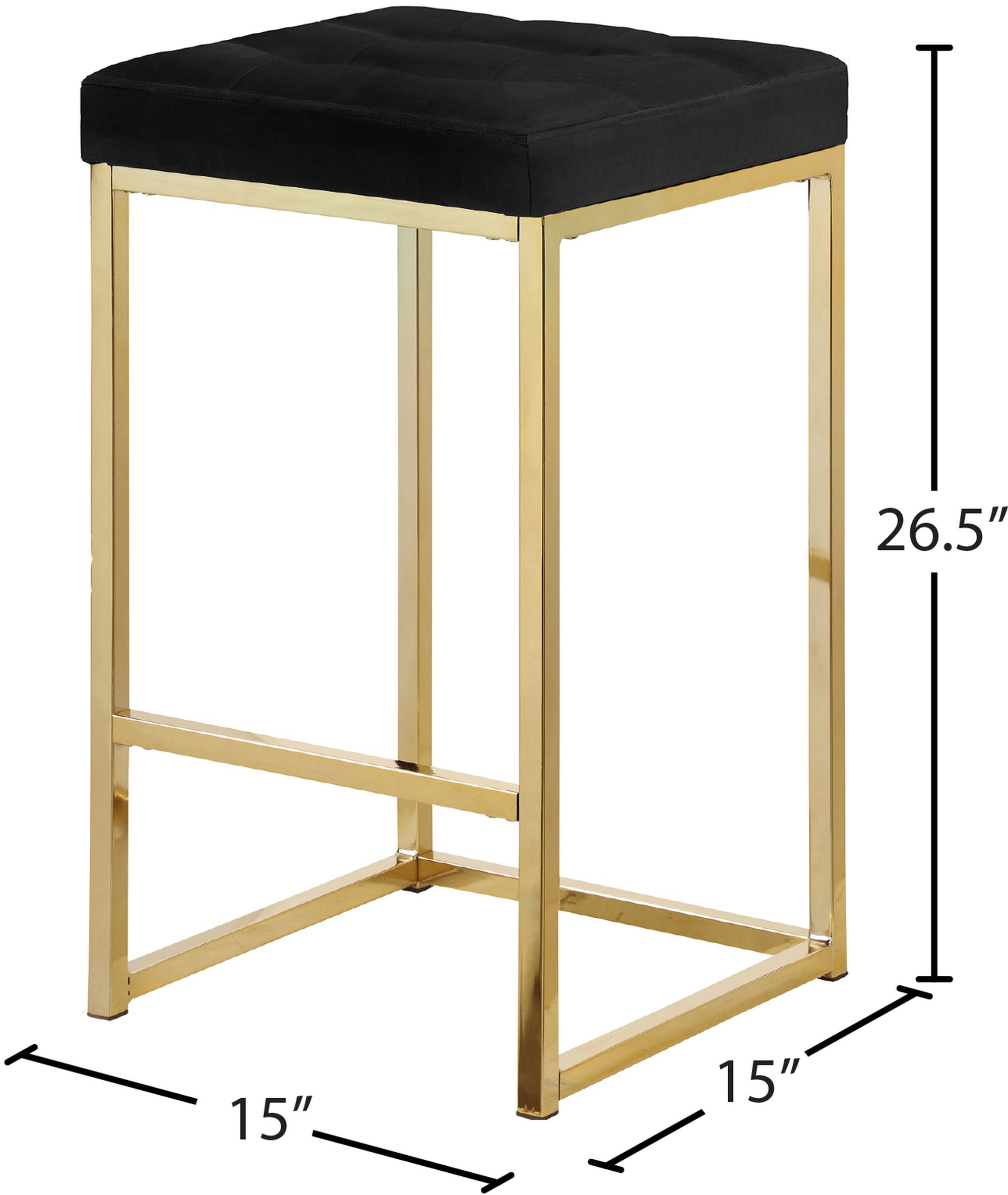 Nicola Counter Stool with Steel Base