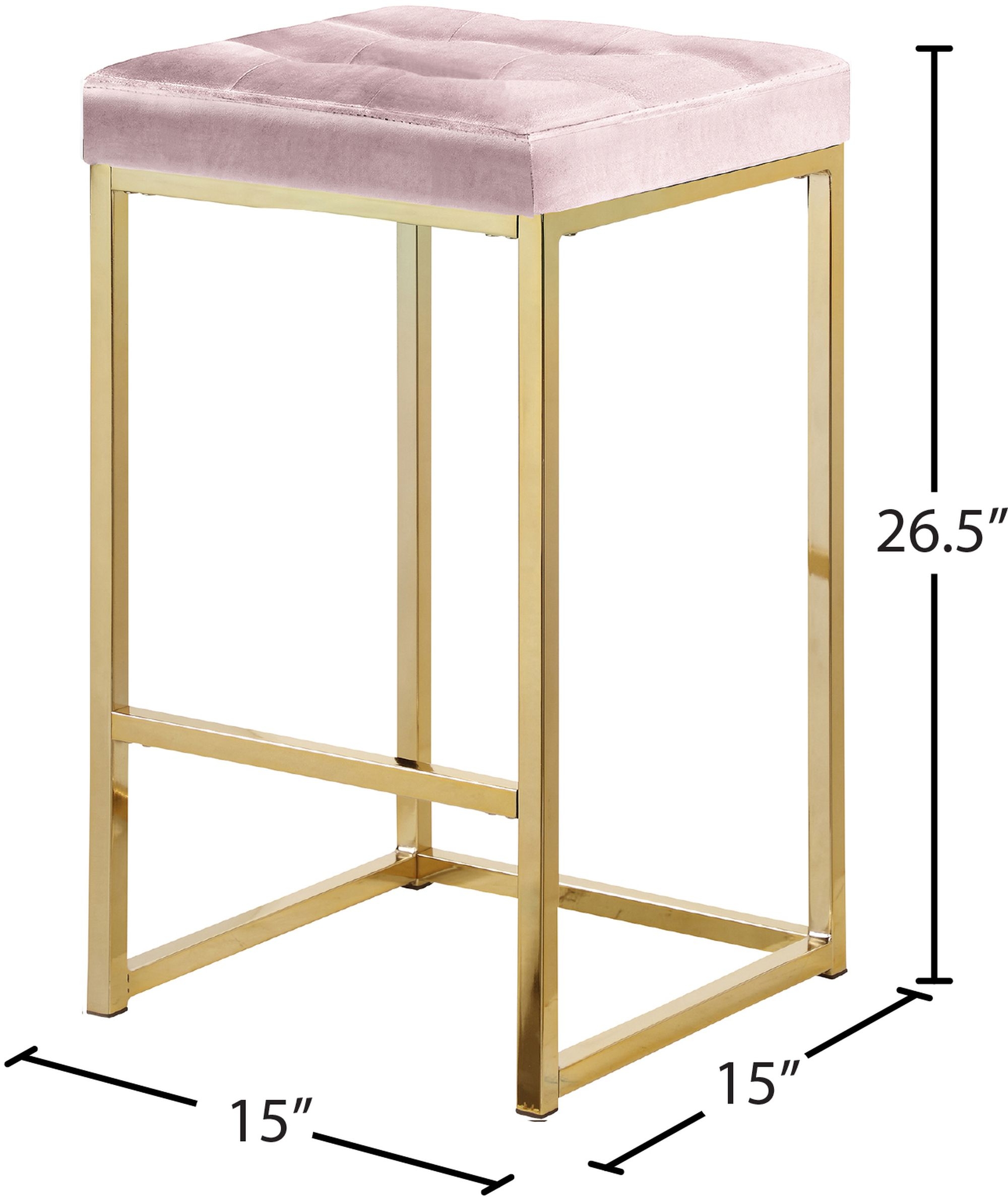 Nicola Counter Stool with Steel Base