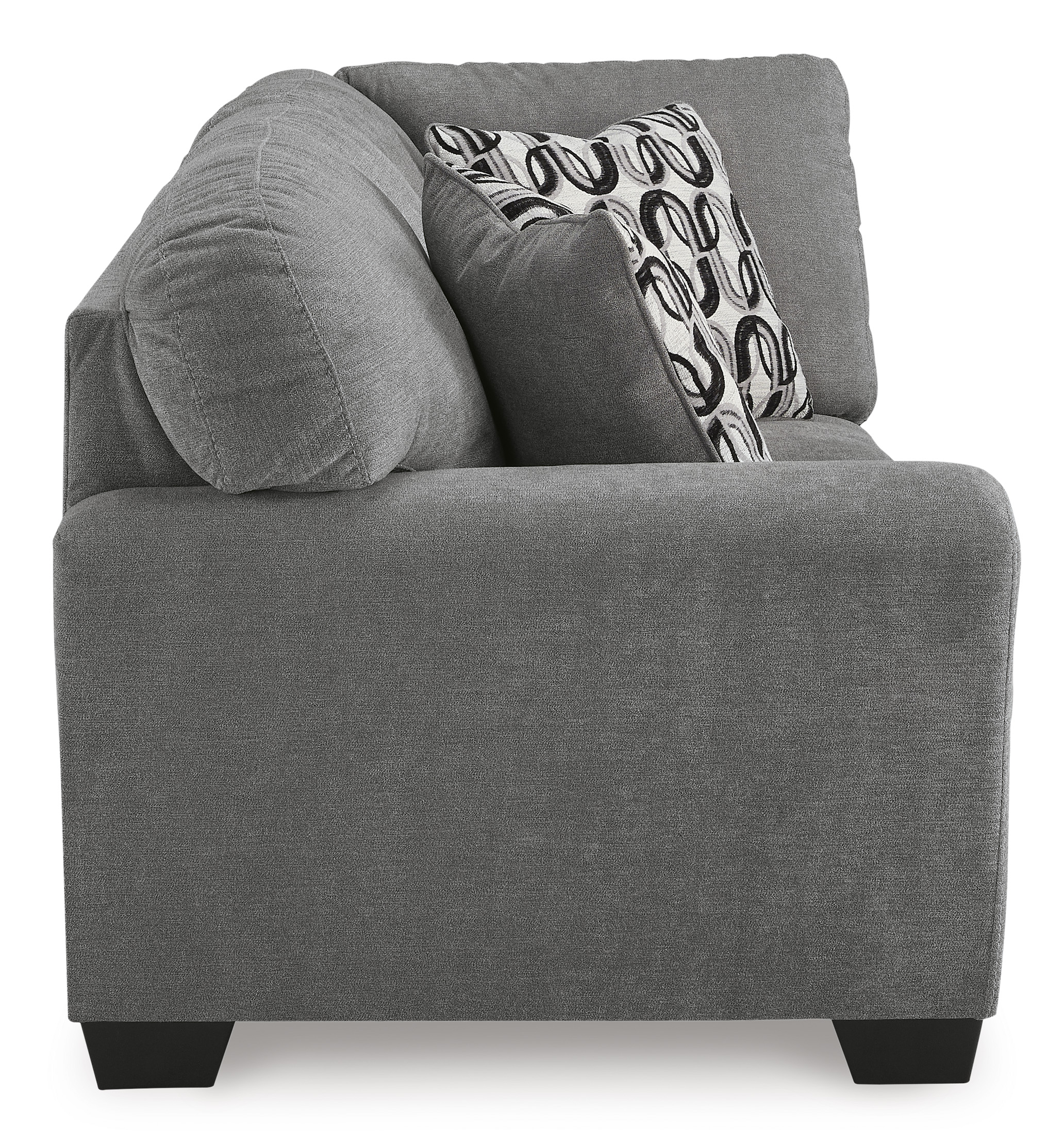  3-Piece Pewter Left-Arm Facing Sofa Sectional
