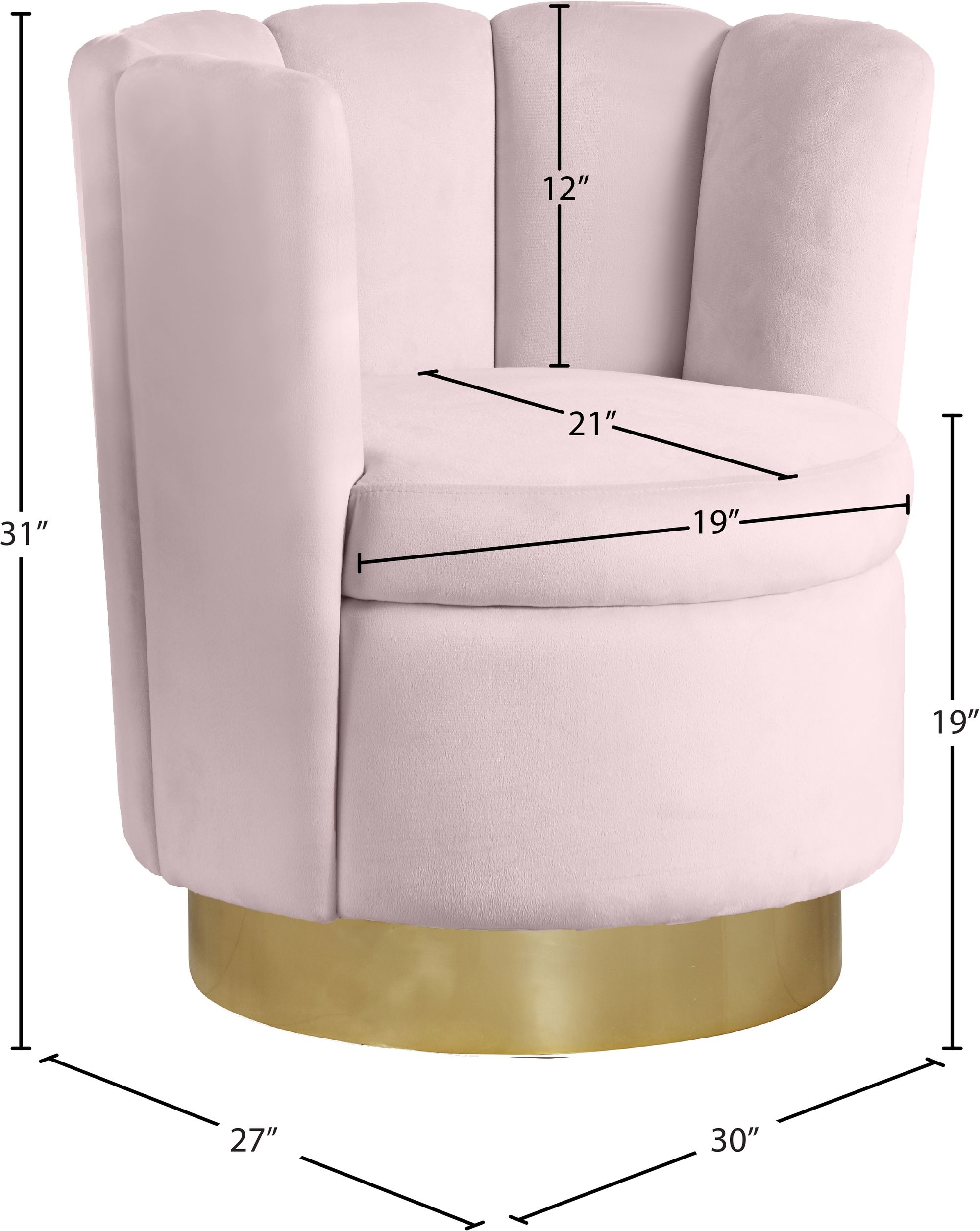 Lily Velvet Accent Chair
