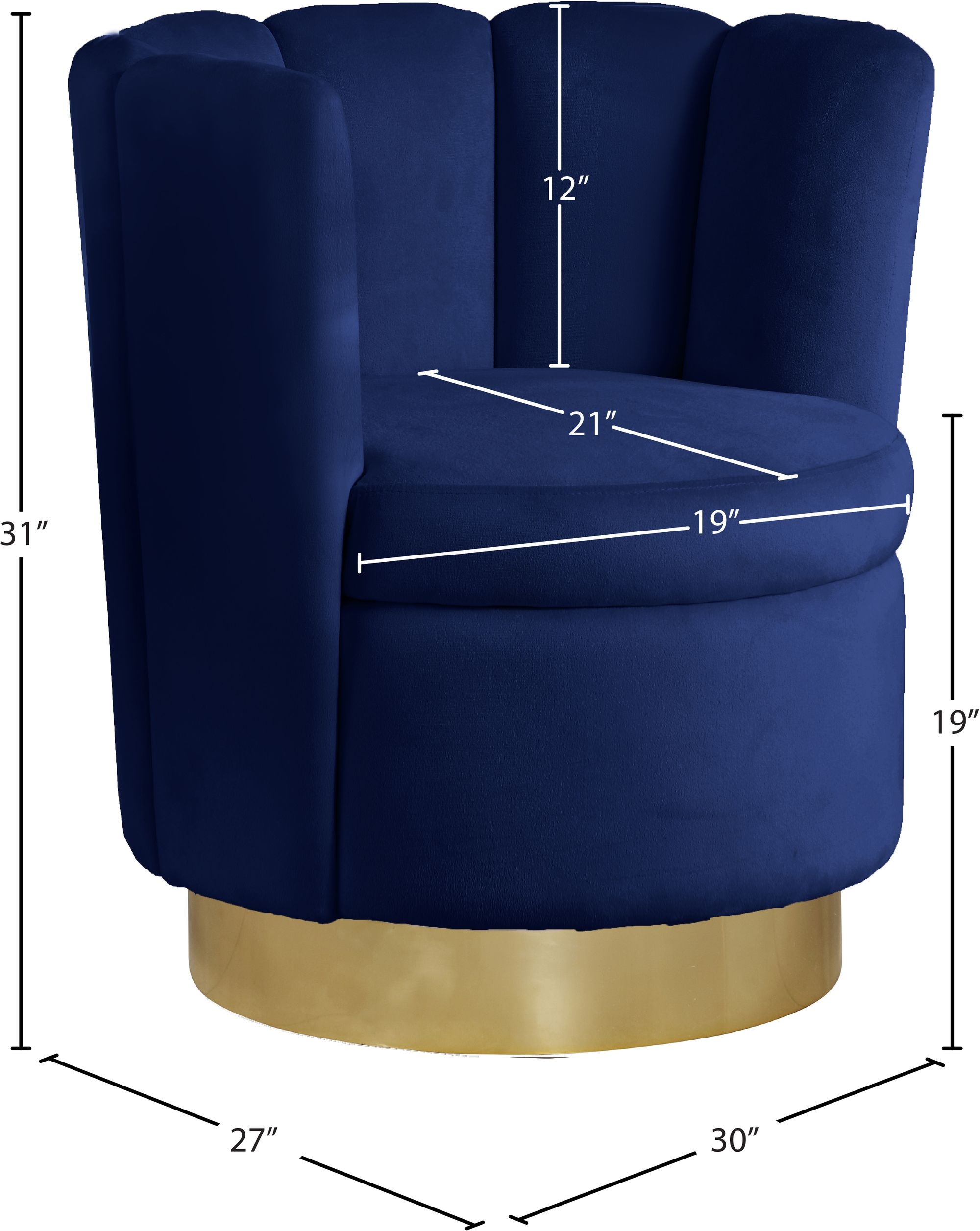 Lily Velvet Accent Chair