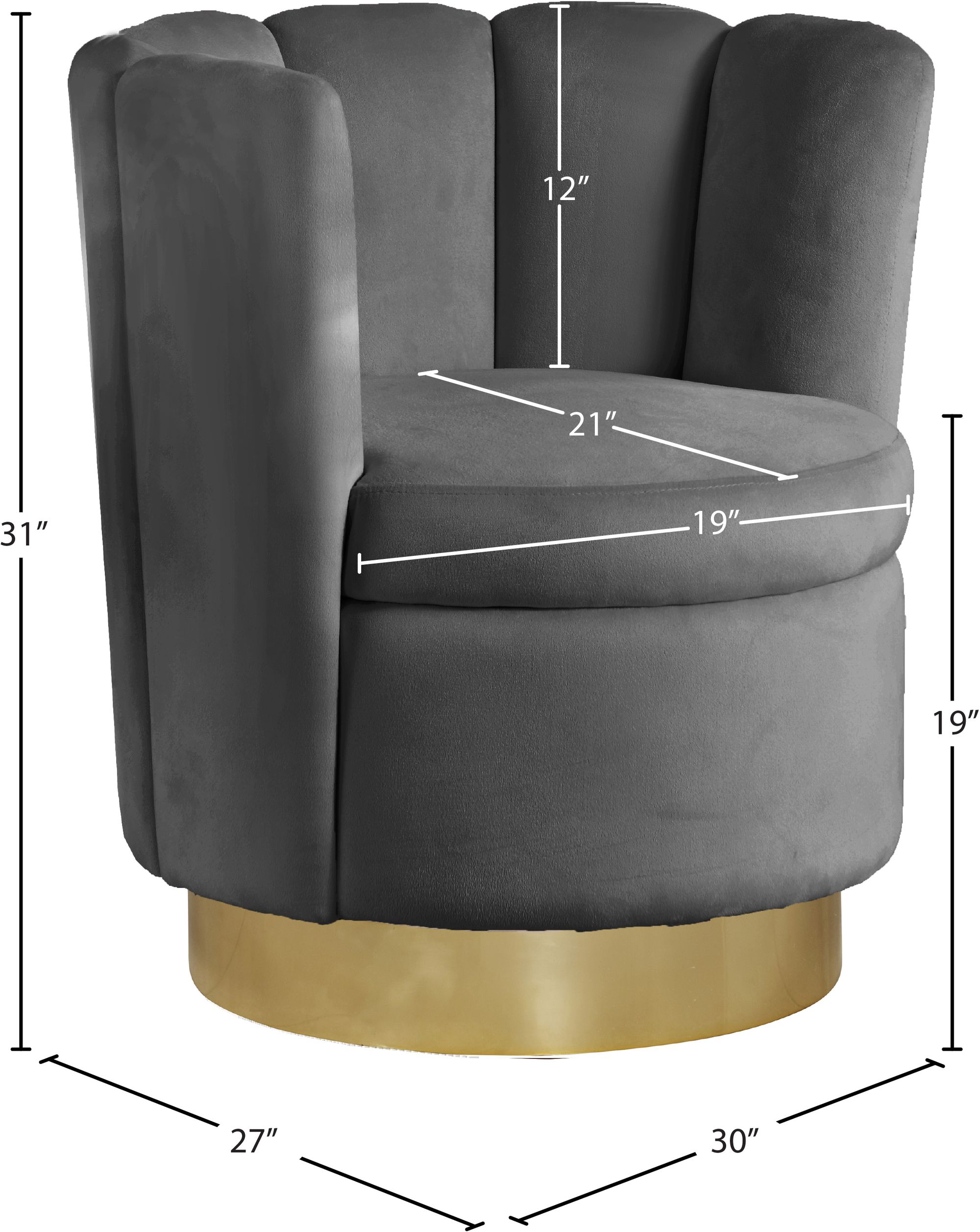 Lily Velvet Accent Chair