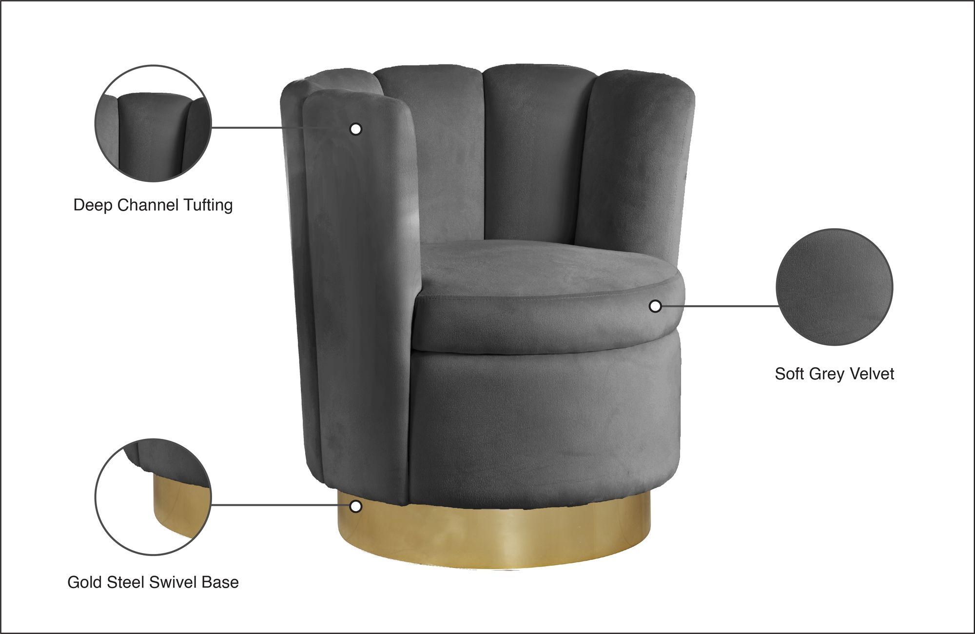 Lily Velvet Accent Chair