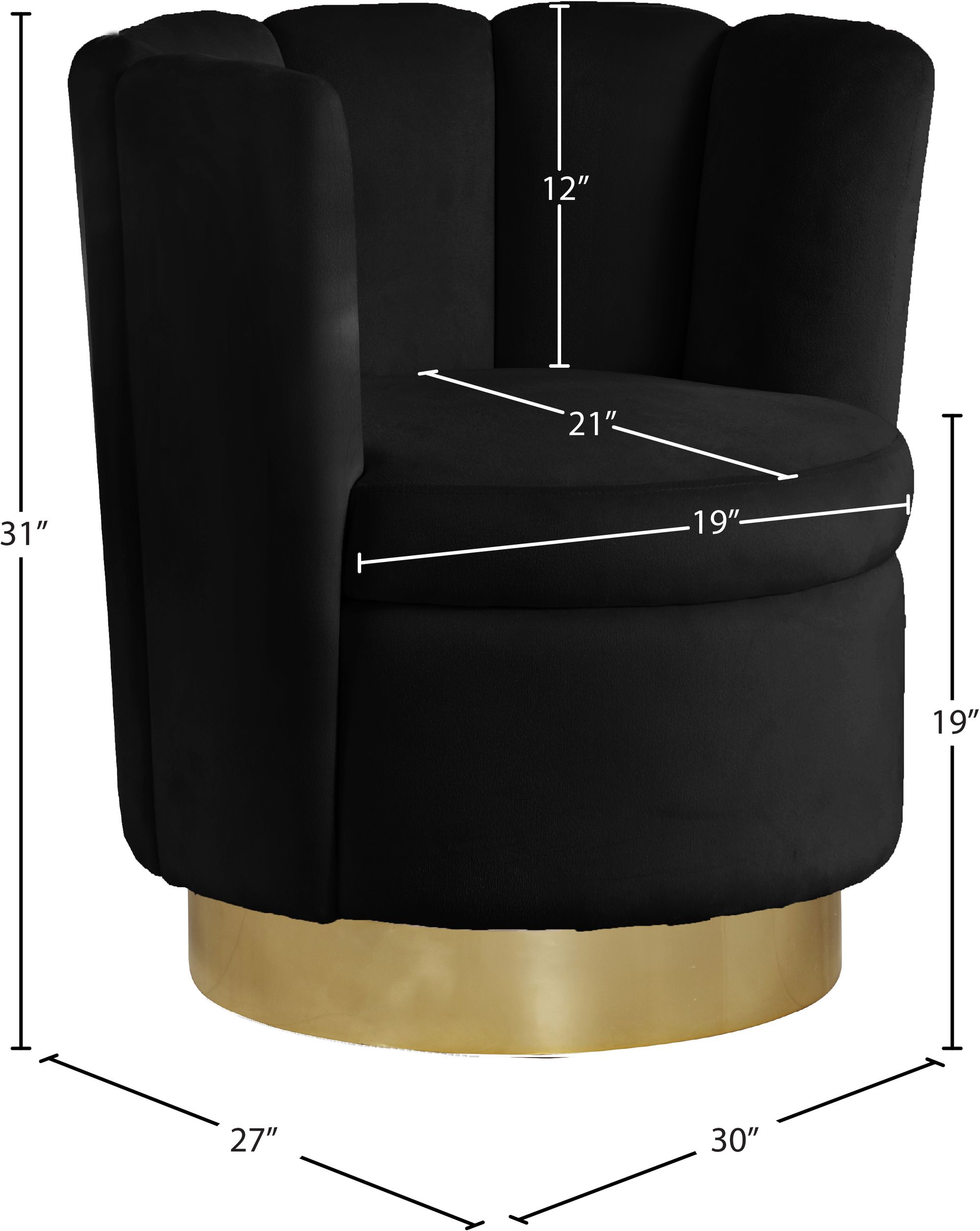 Lily Velvet Accent Chair