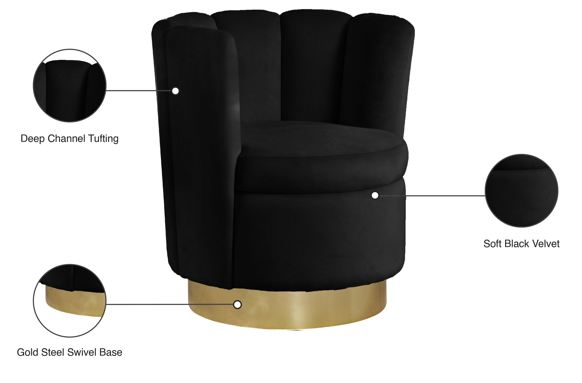 Lily Velvet Accent Chair