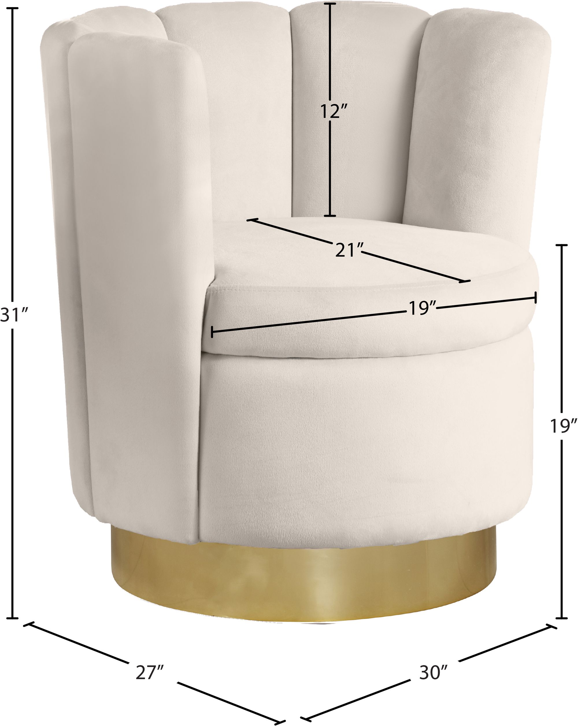 Lily Velvet Accent Chair