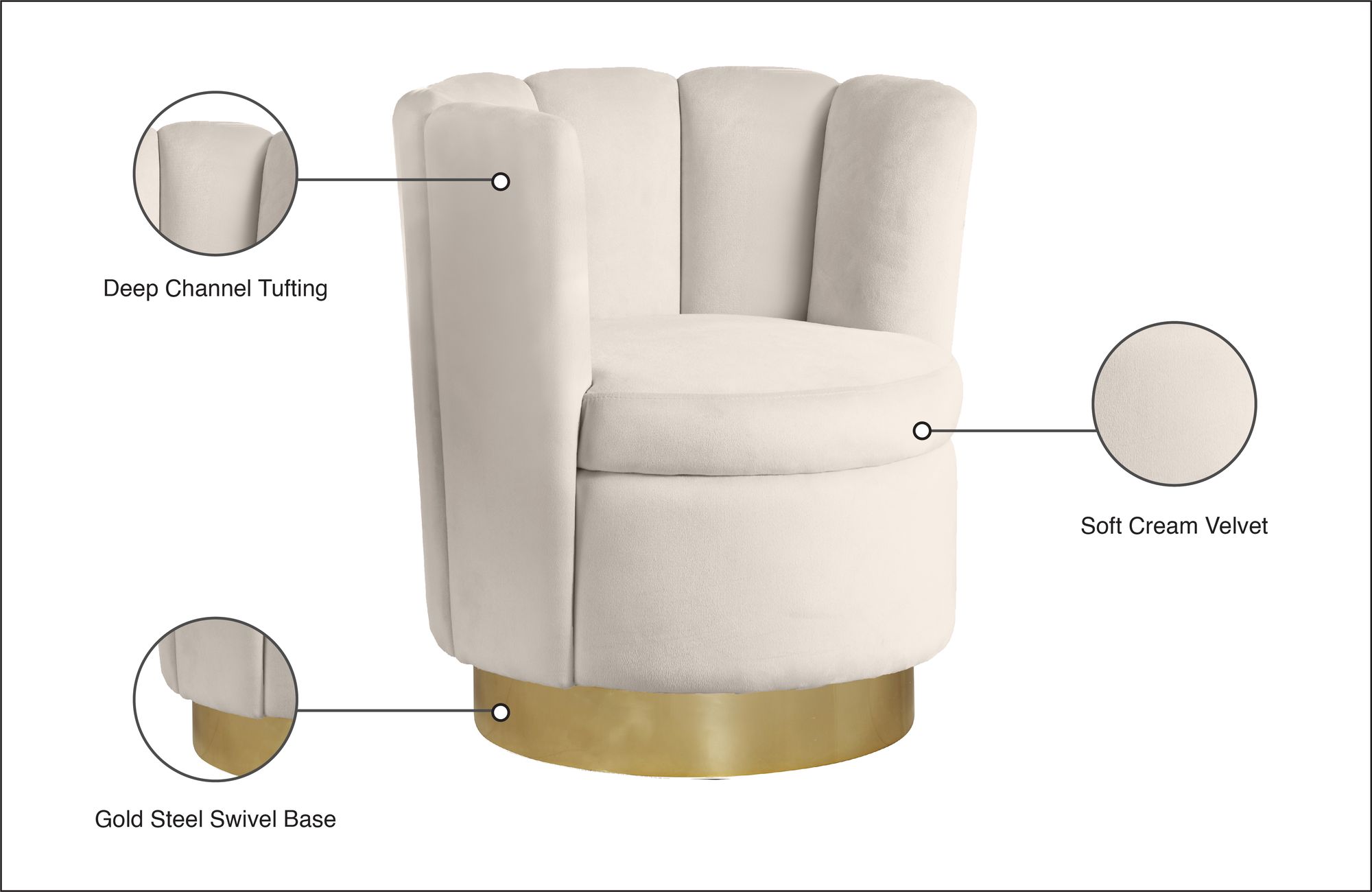 Lily Velvet Accent Chair