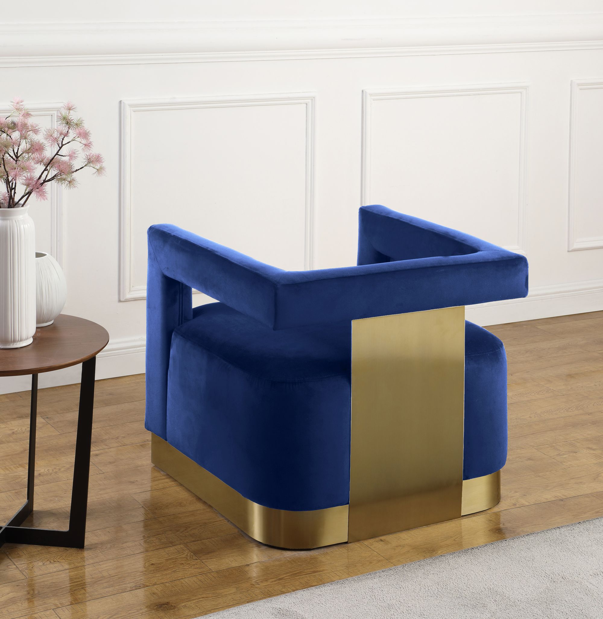 Armani Velvet Accent Chair