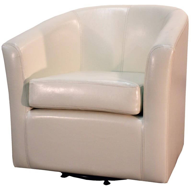 Hayden Swivel Bonded Leather Chair - Thumbnail 4