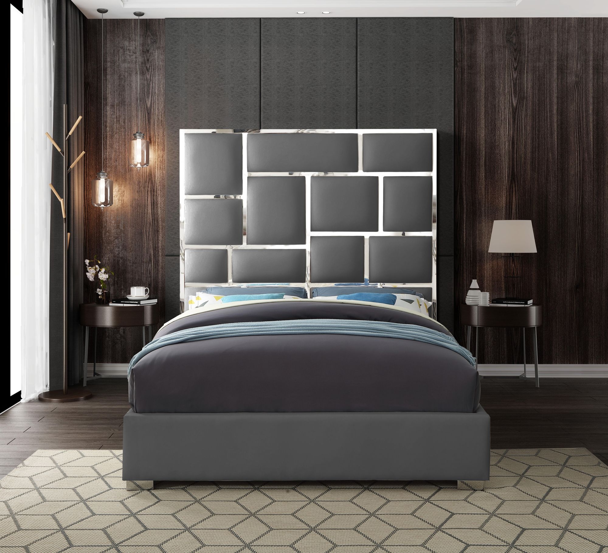 Milan Faux Leather Bed