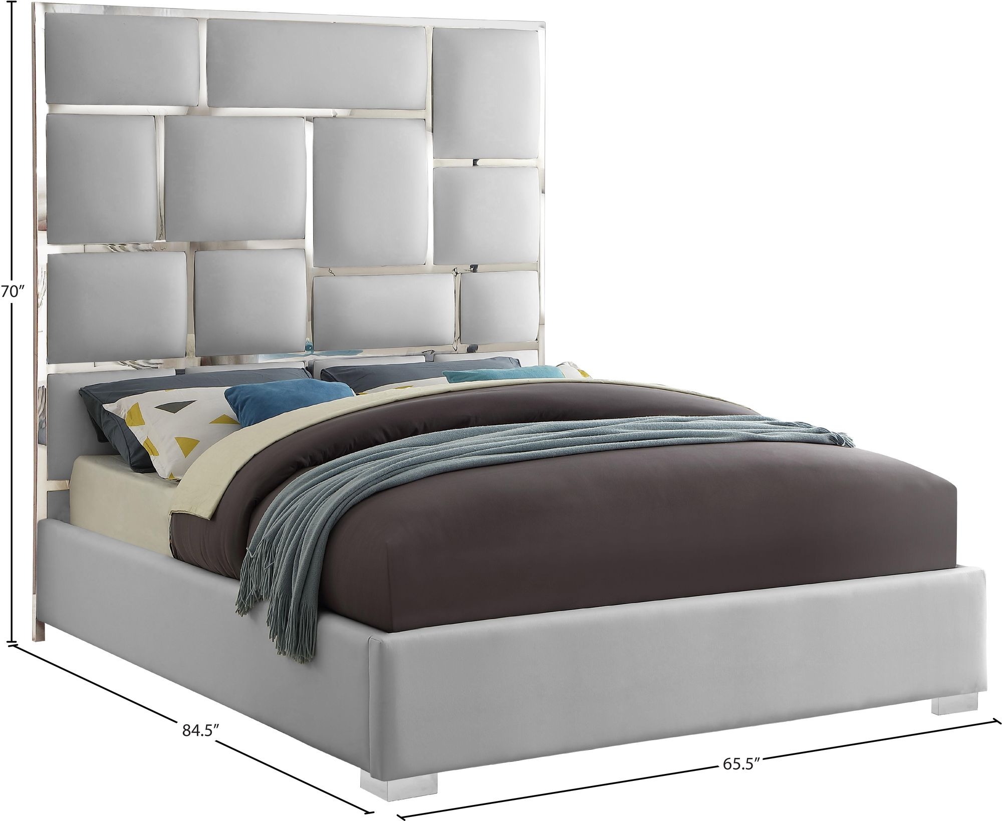 Milan Faux Leather Bed