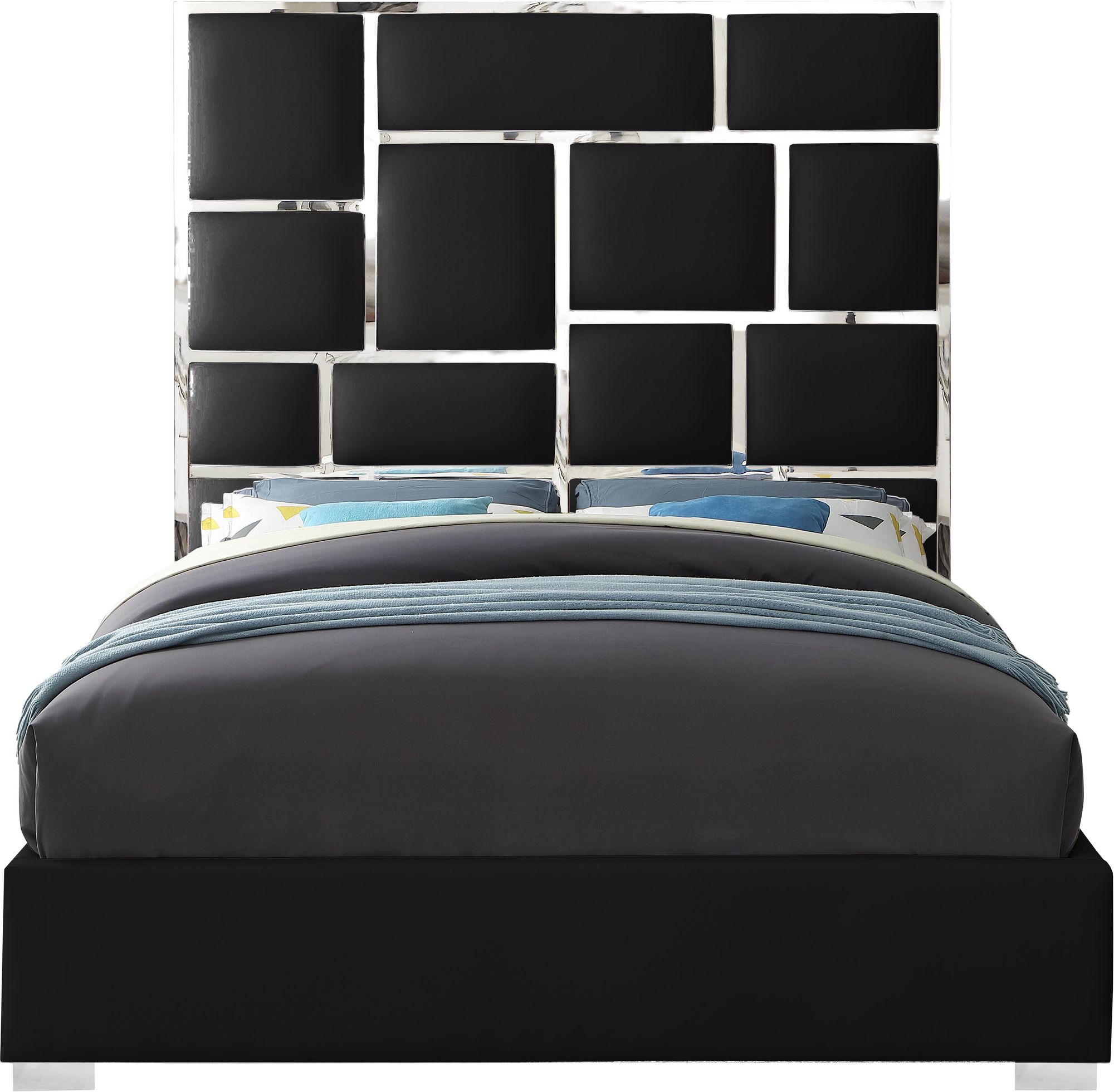 Milan Faux Leather Queen Size Bed