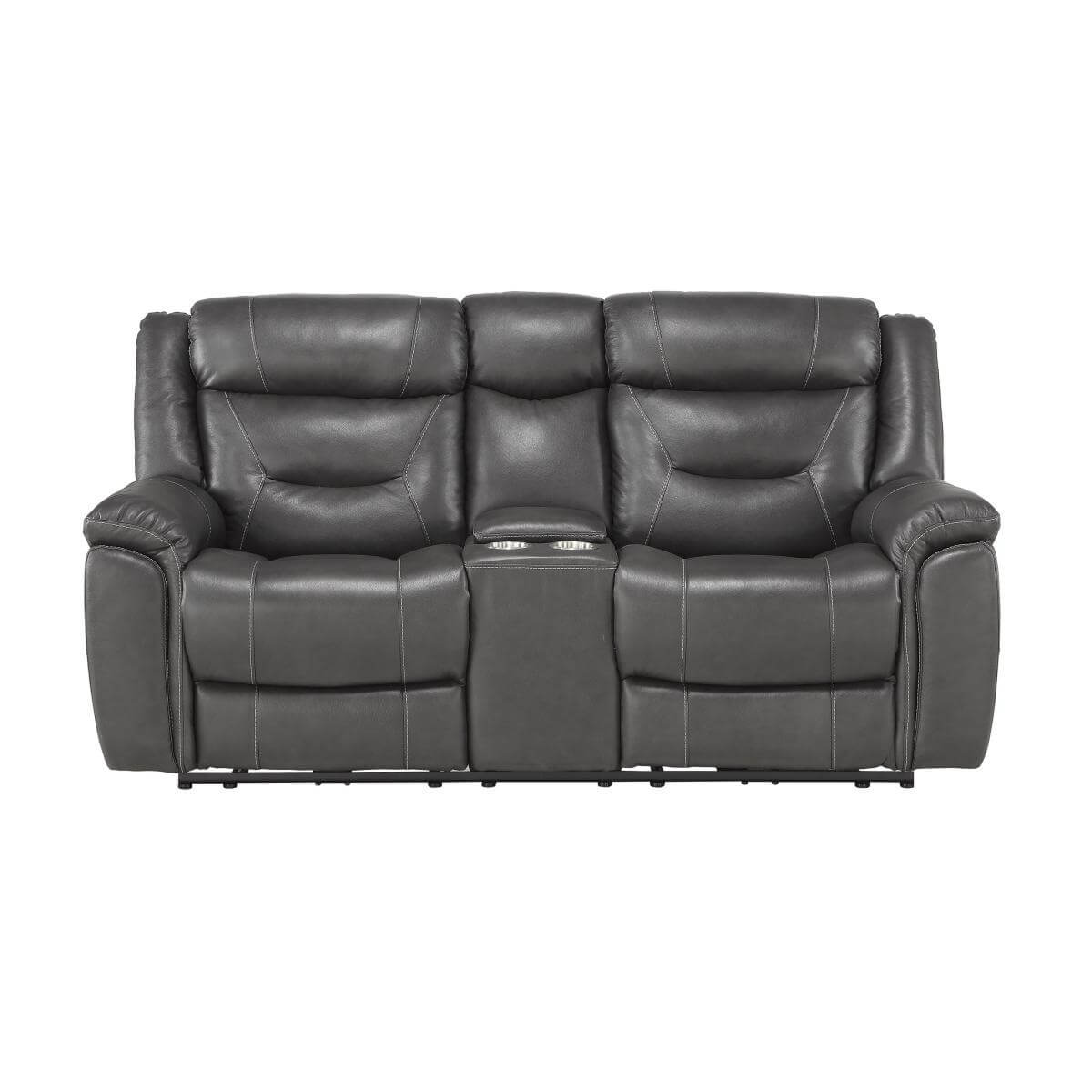 Danio Leather/Bi-Cast Vinyl Living Room Set by Homelegance