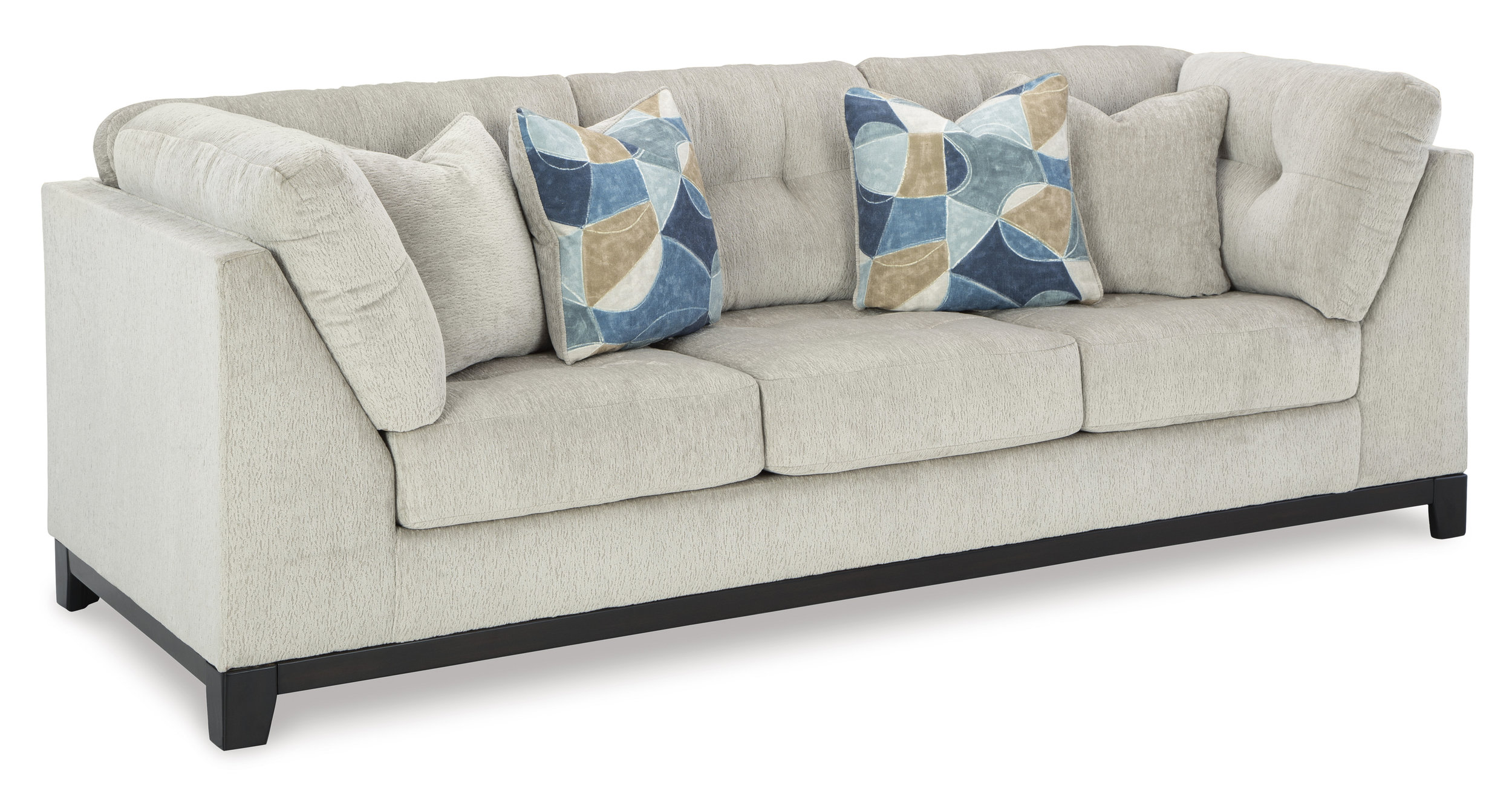 Maxon Place Fabric U-Shaped 3-Piece Sectional w/Right Chaise