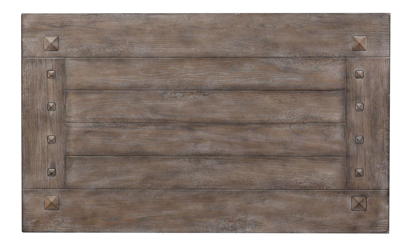 Sedona Rustic Distressed Wood Cocktail Table Set - White & Gravel