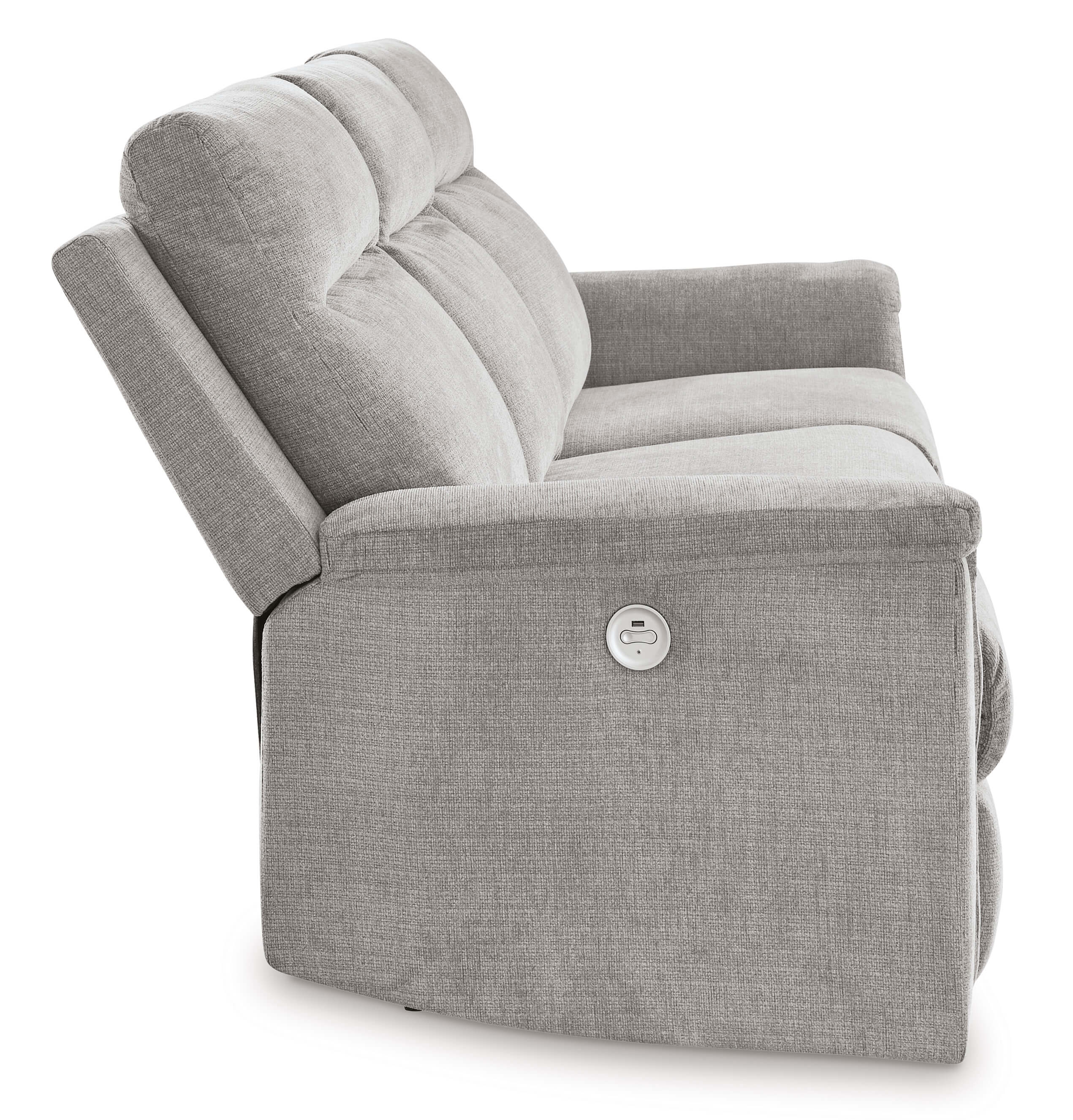 Ashley Barnsana Ash Sofa Side And USB Point