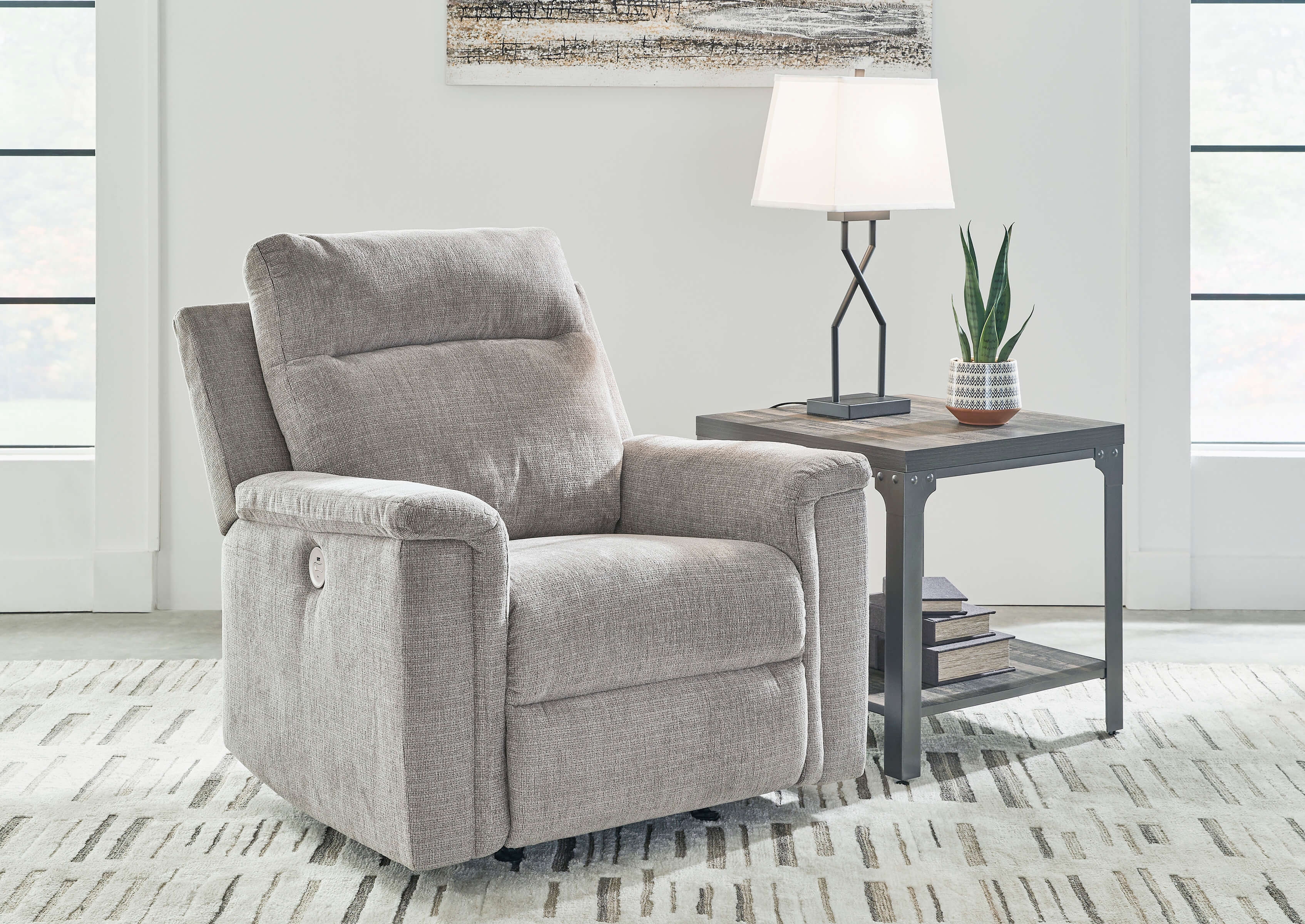 Ashley Barnsana Polyester Power chair