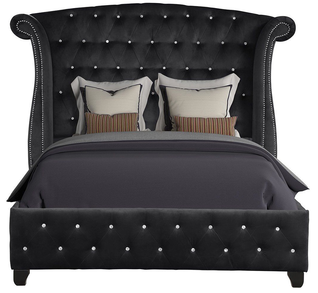 Sophia Fabric Upholstered King Size Bed