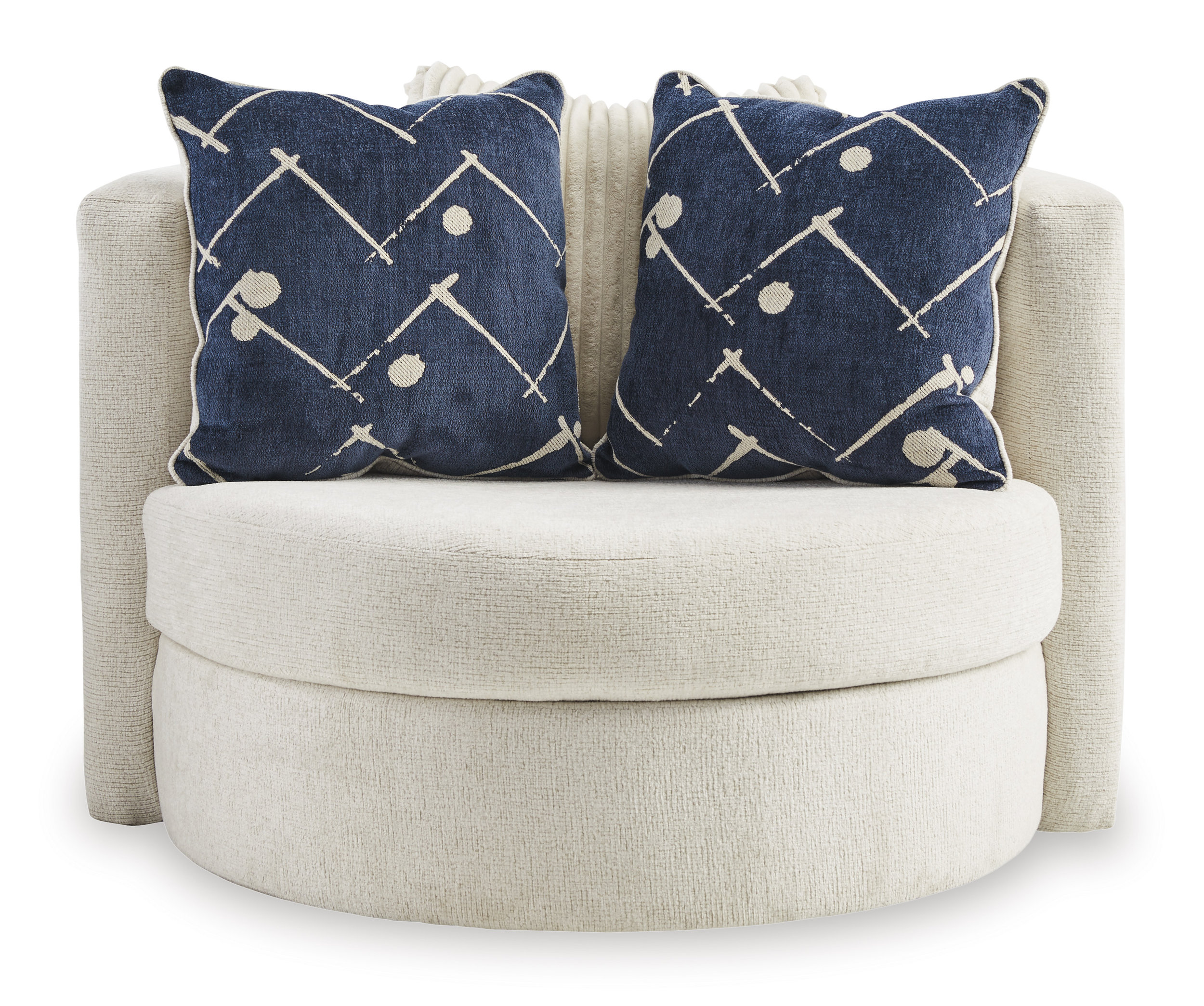 Padova Polyester Swivel Accent Chair