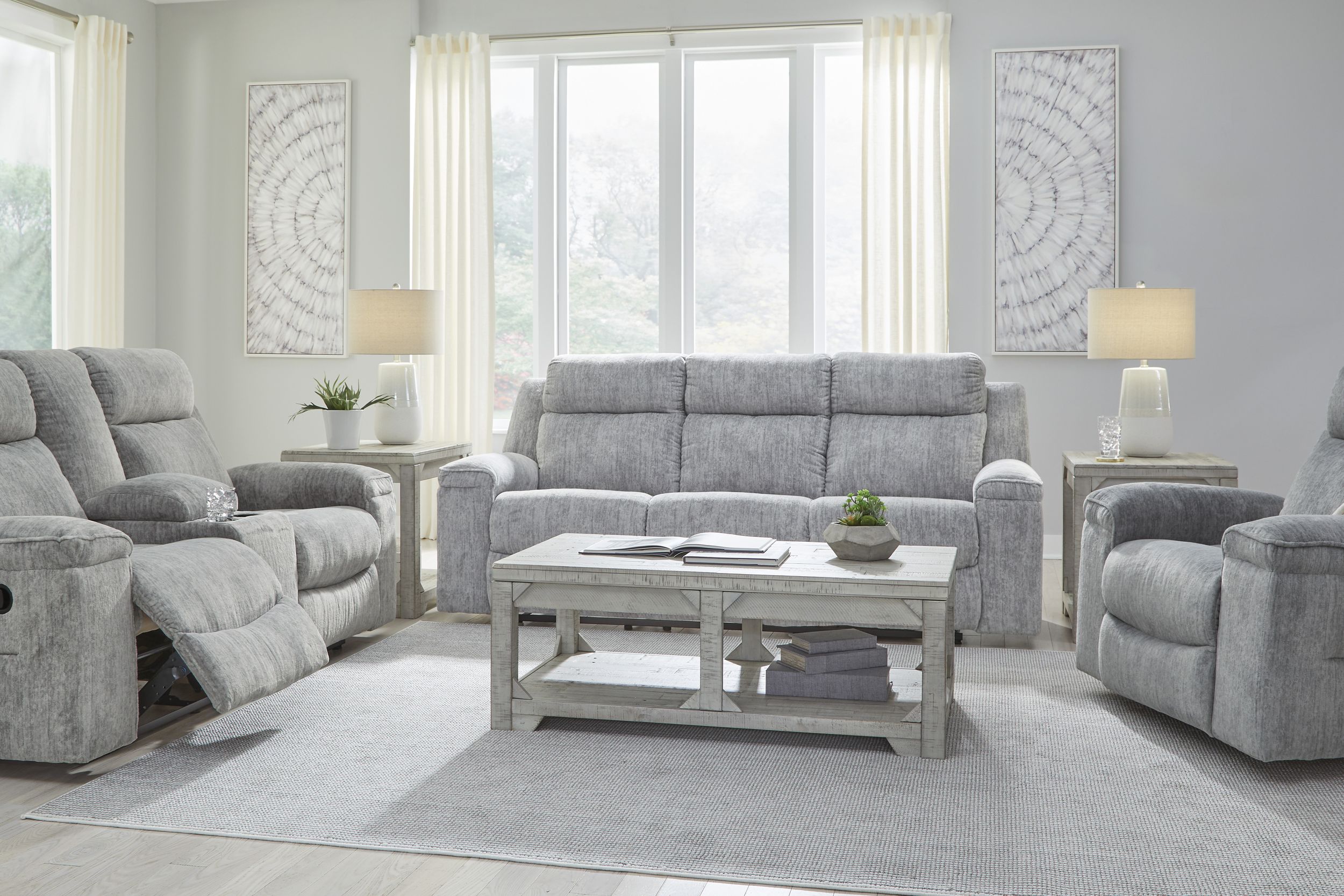 Buntington Polyester Reclining Sofa