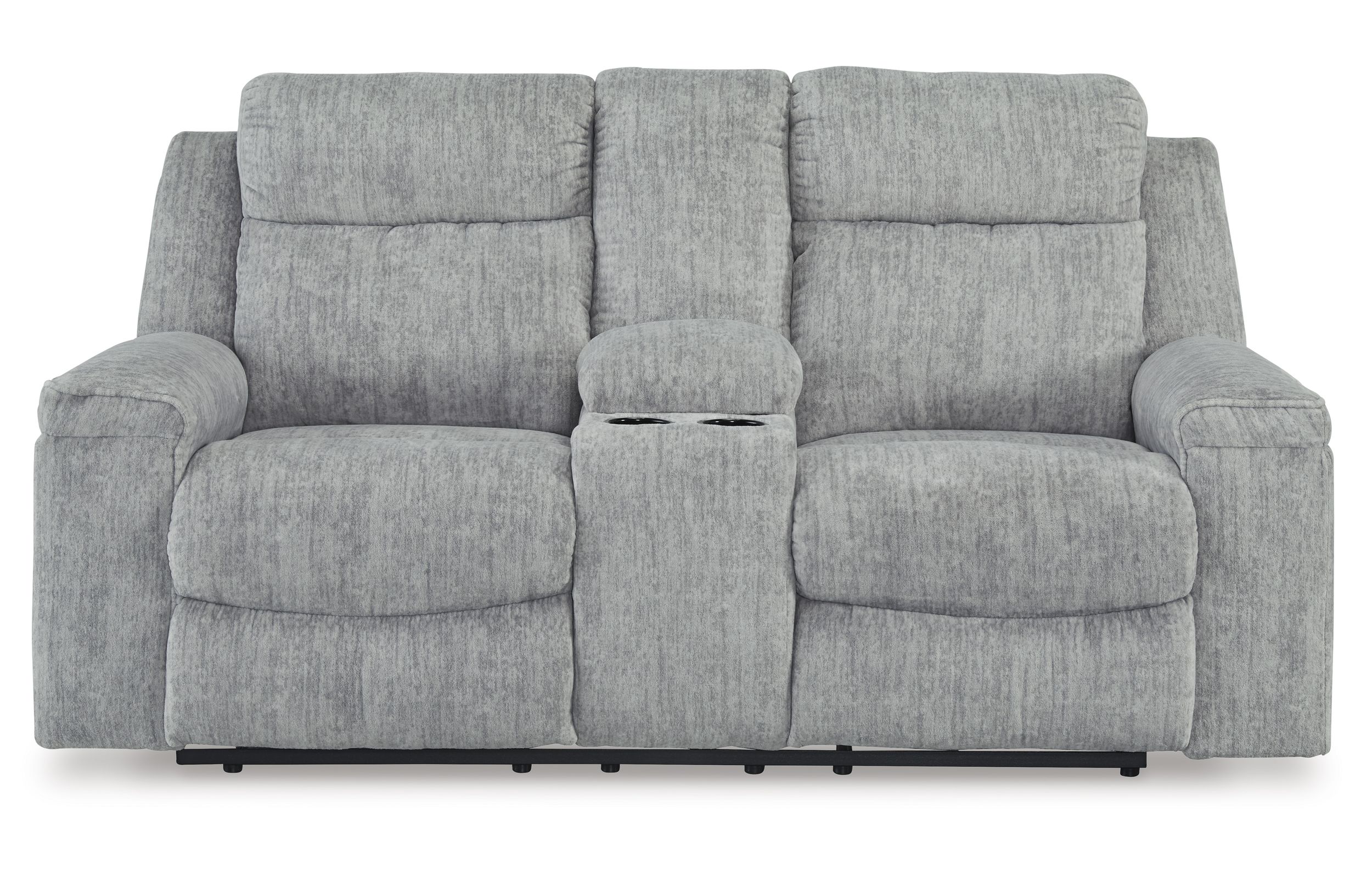 Buntington Polyester Reclining Loveseat w/Console