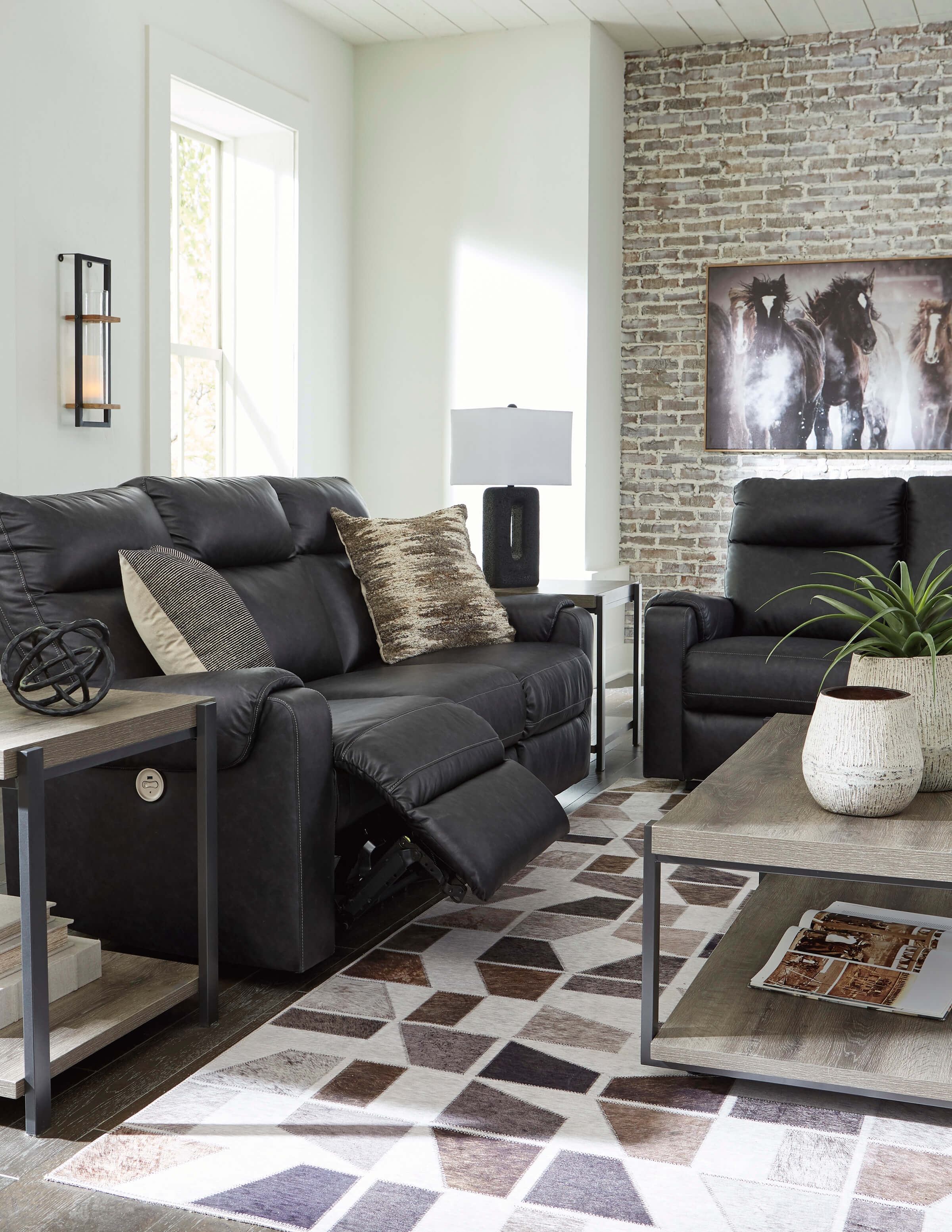 Ashley Axtellton Power Reclining Sofa Set
