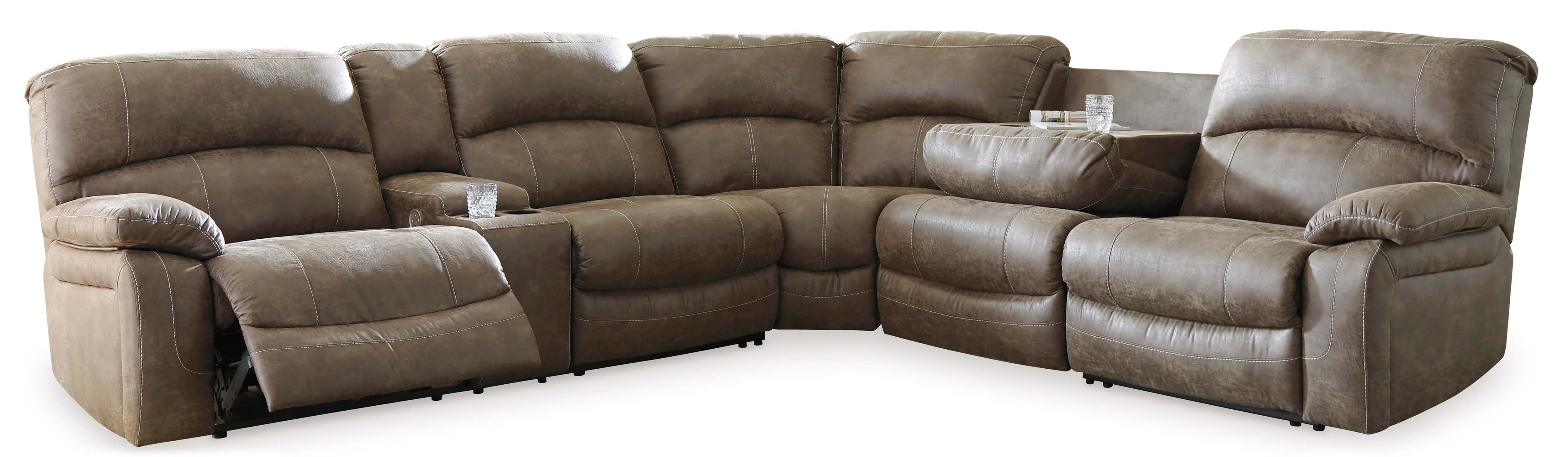Segburg 4-Piece Polyester Power Reclining Sectional Sofa