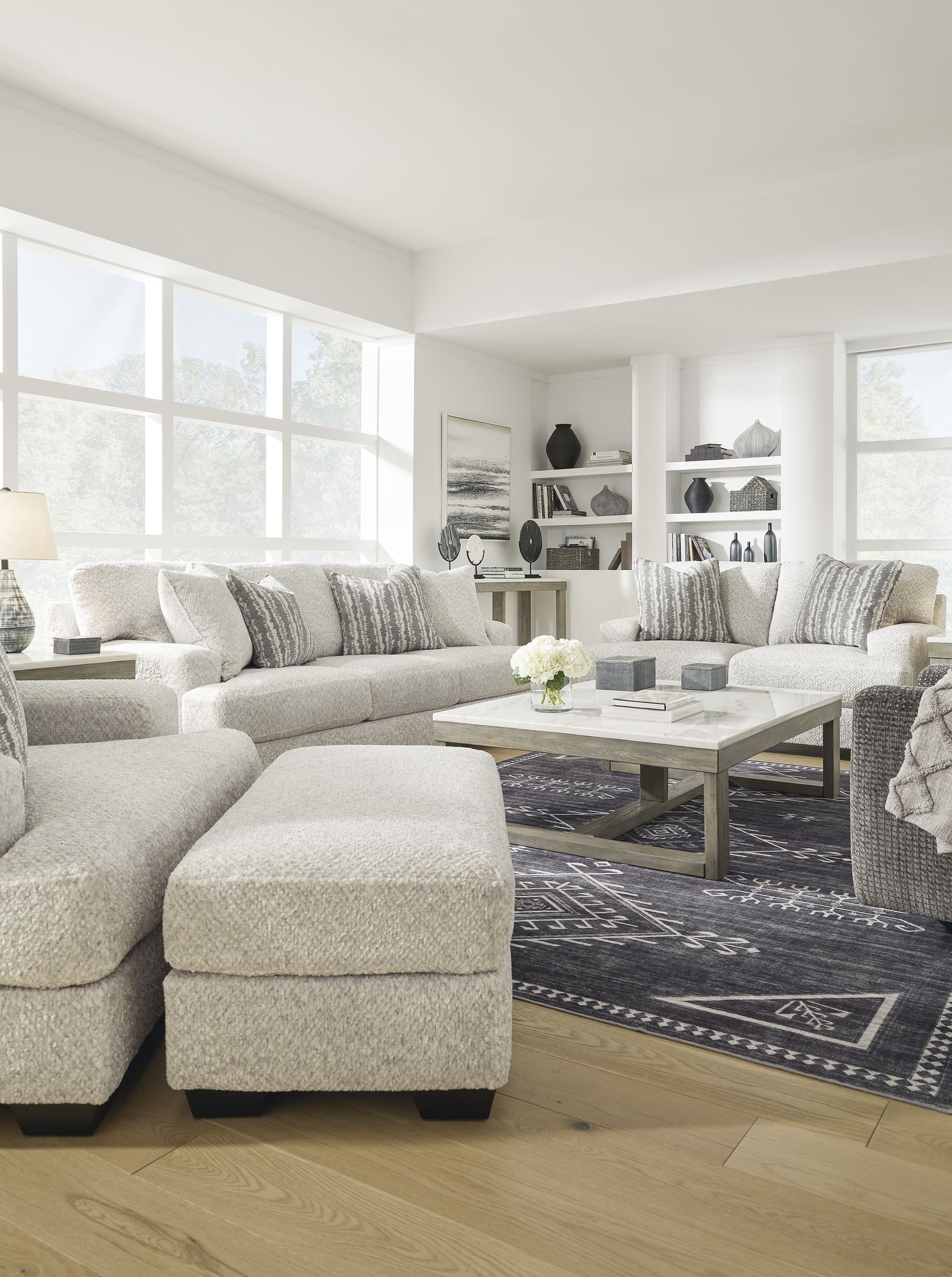 Ashley Brebryan Sofa, Oversized Chair And Ottoman