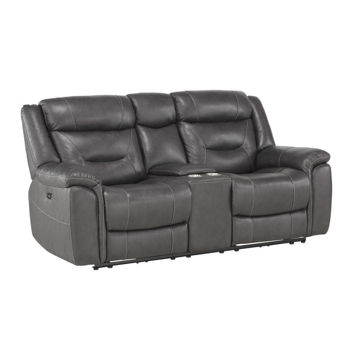 Danio Leather/Bi-Cast Vinyl Living Room Set by Homelegance
