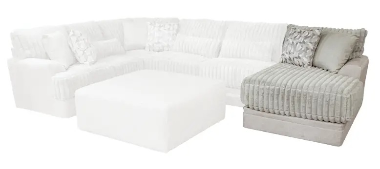Casual Sectional Sofa with Throw Pillows
