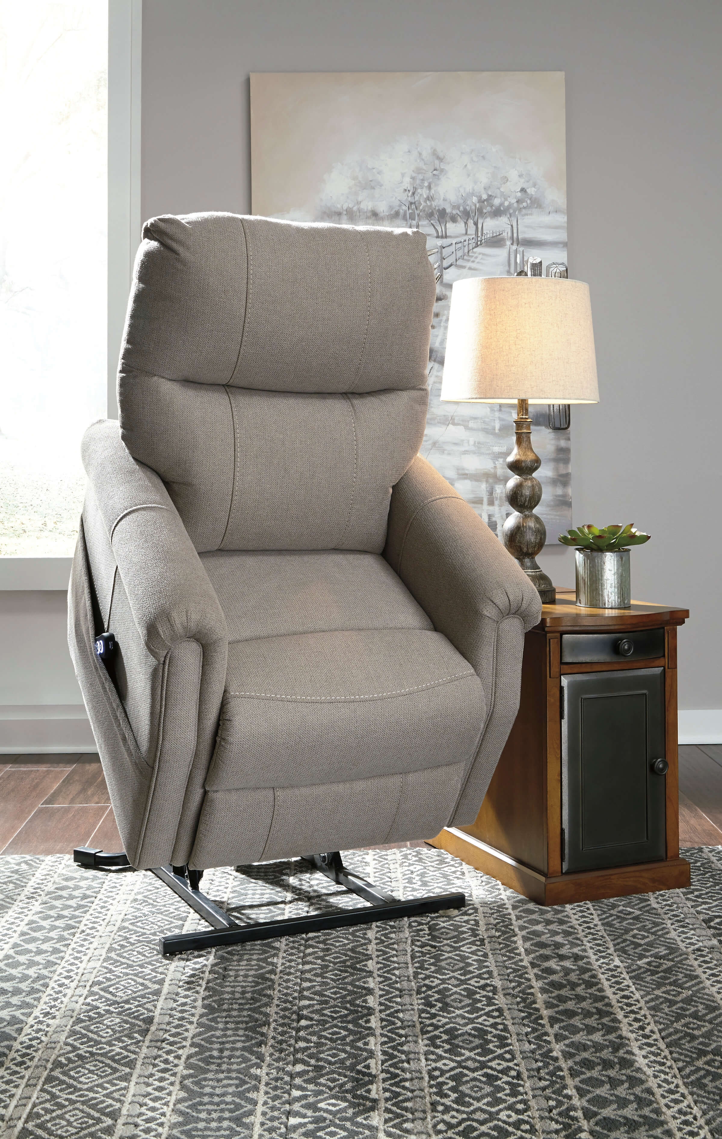 Markridge Fabric Power Lift Recliner Chair