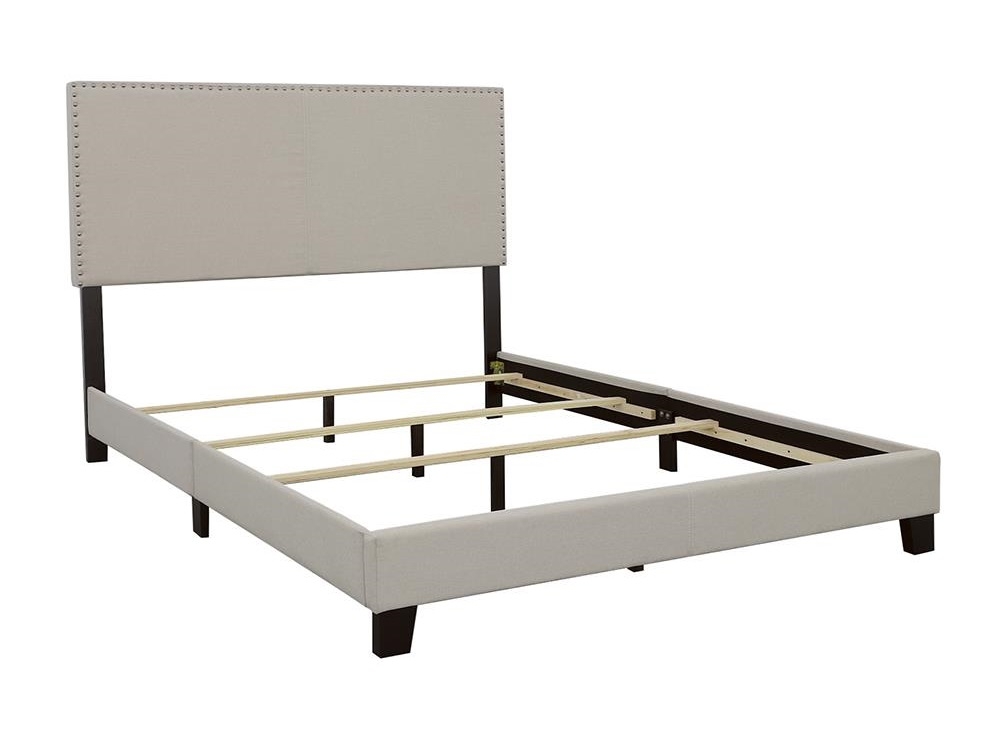 Boyd Fabric Upholstered Bed w/Nailhead Trim, California King Size