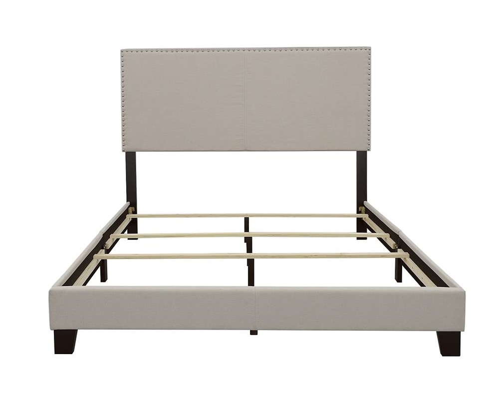 Boyd Fabric Upholstered Bed w/Nailhead Trim, California King Size
