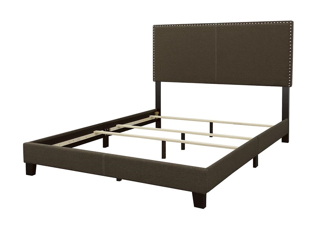 Boyd Fabric Upholstered Bed w/Nailhead Trim, California King Size